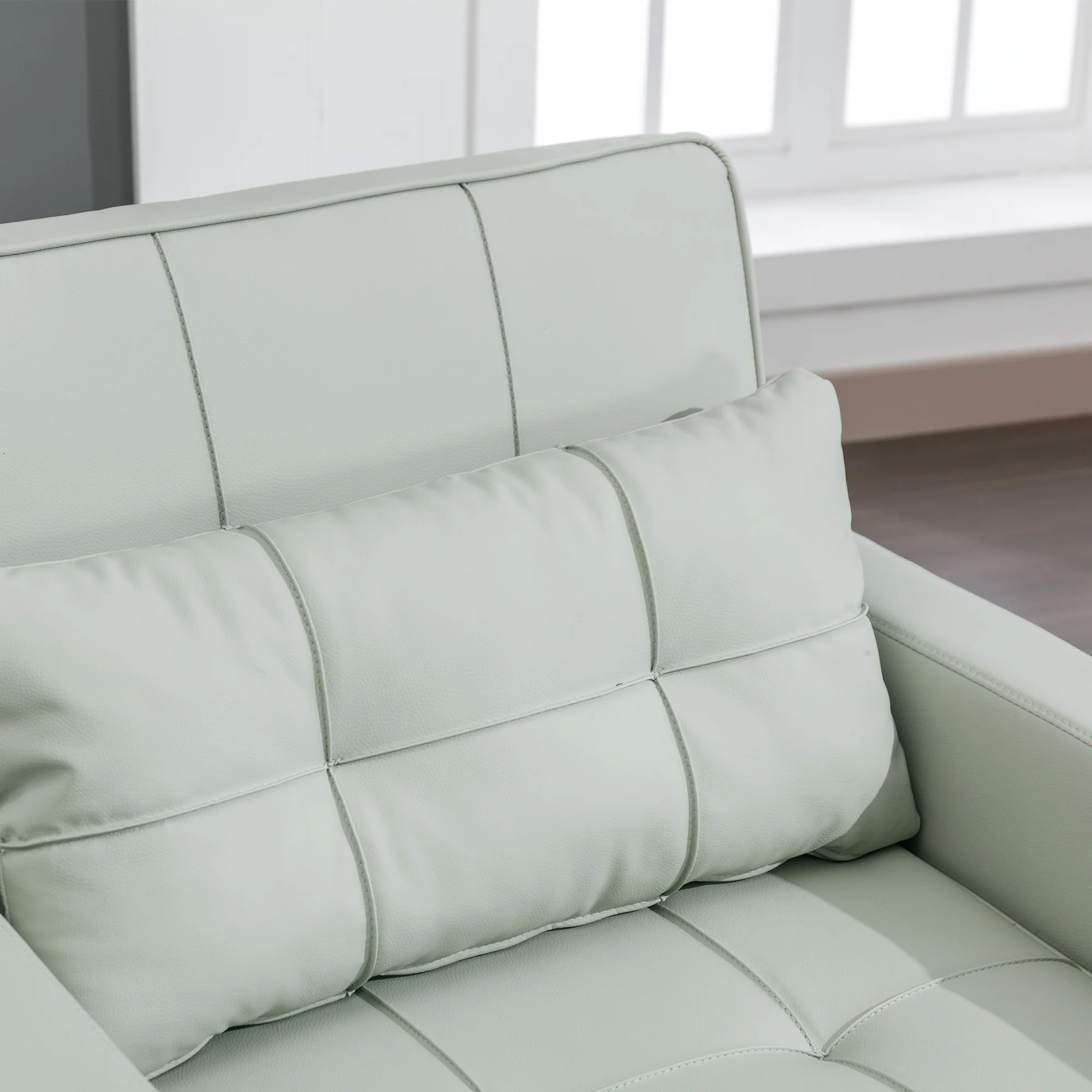 3-in-1 Extendable Single Sleeper Sofa Cup Holders USB Port - Image 10