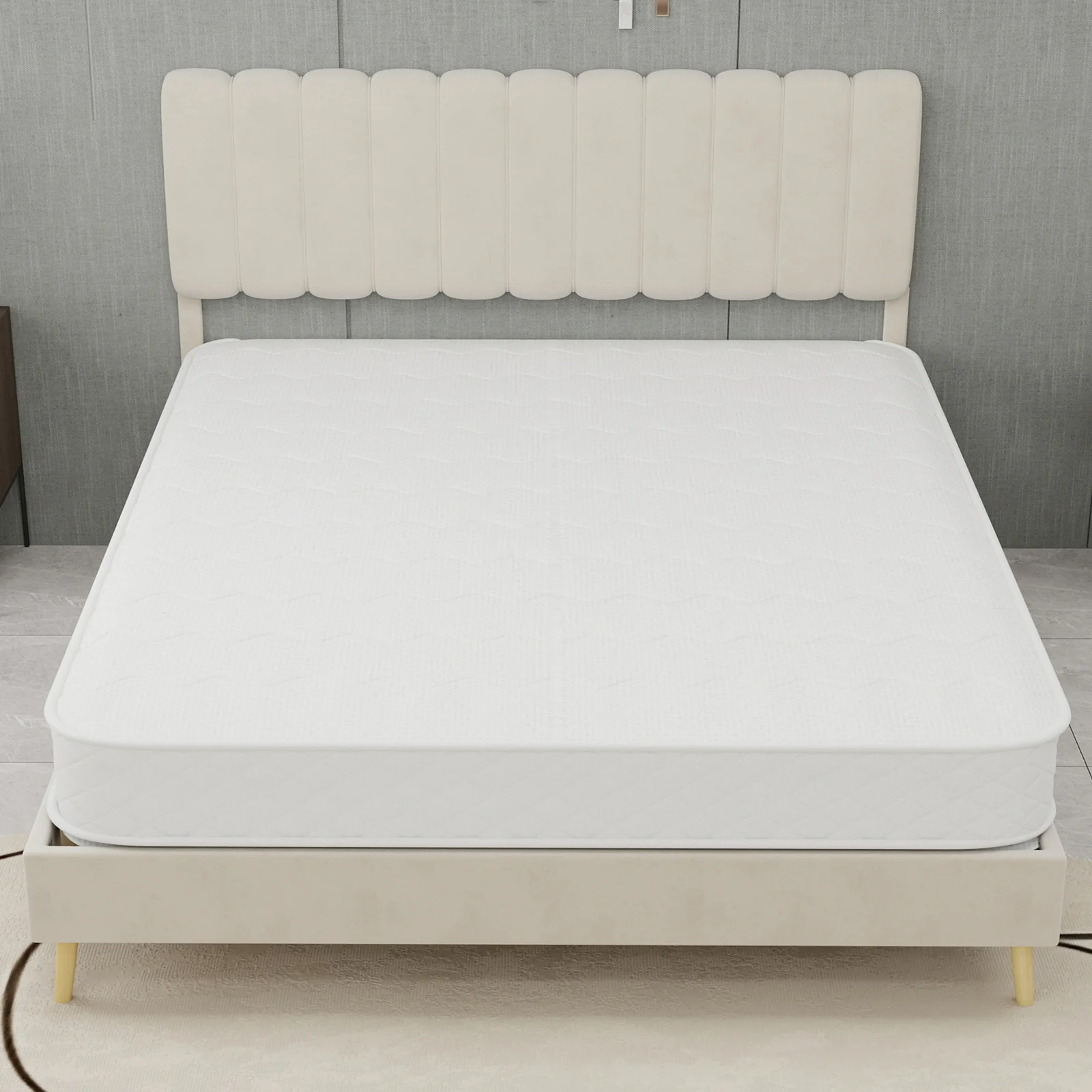 3D Breathable Mattress Dual Support Back Care 140x200cm 23cm - White - Image 2