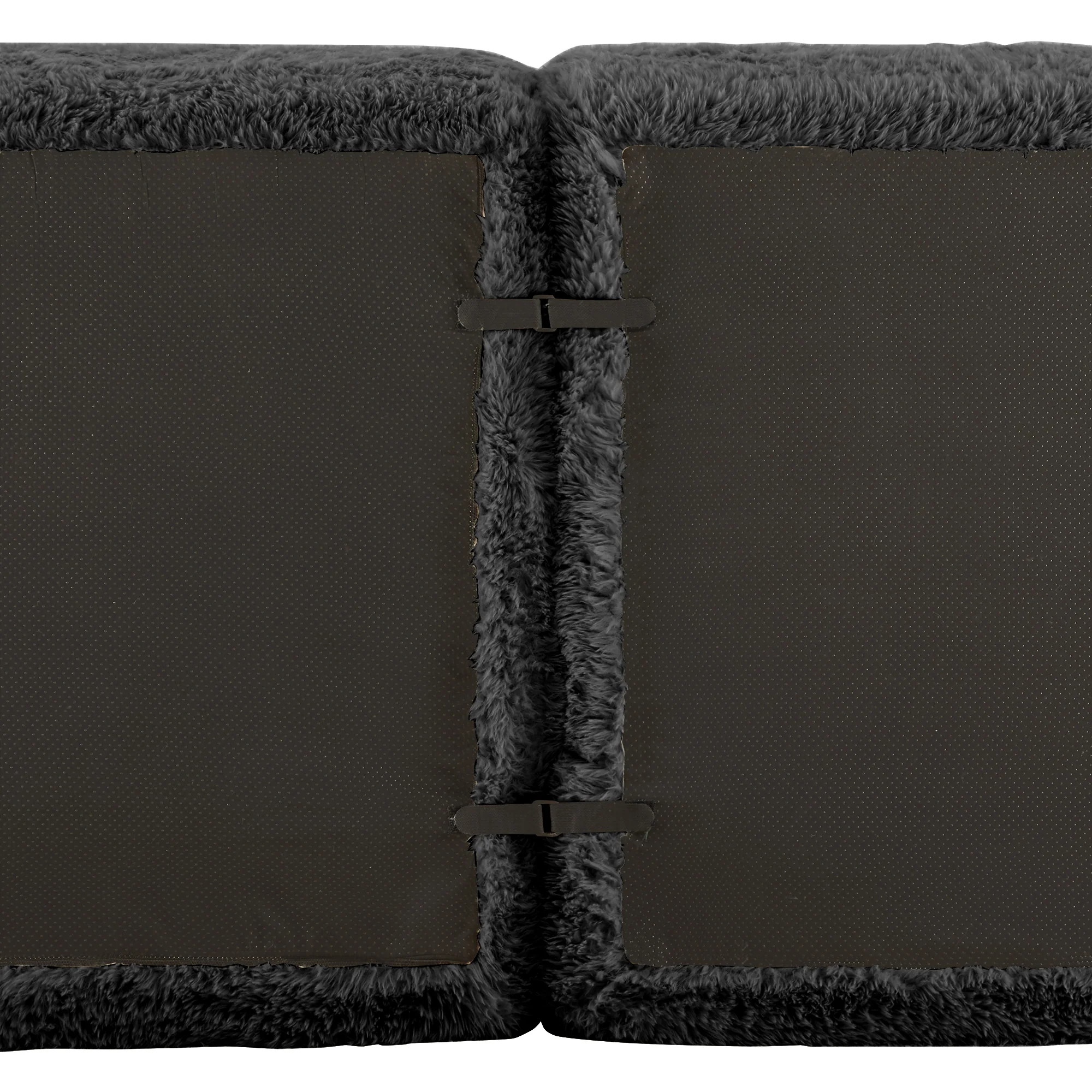 4-Seater Sofa Premium Plush Multi-Combination Cushions - Black - Image 8
