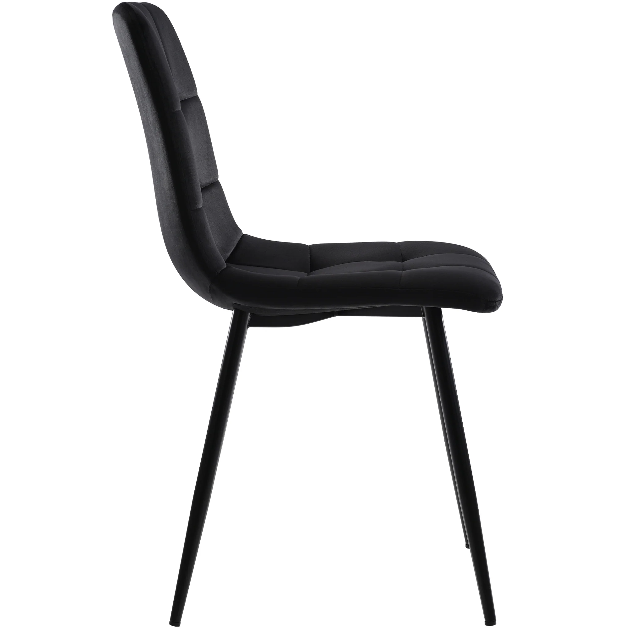 5-Piece Folding Dining Set 150x80cm Velvet Chairs White MDF/Black - Image 9