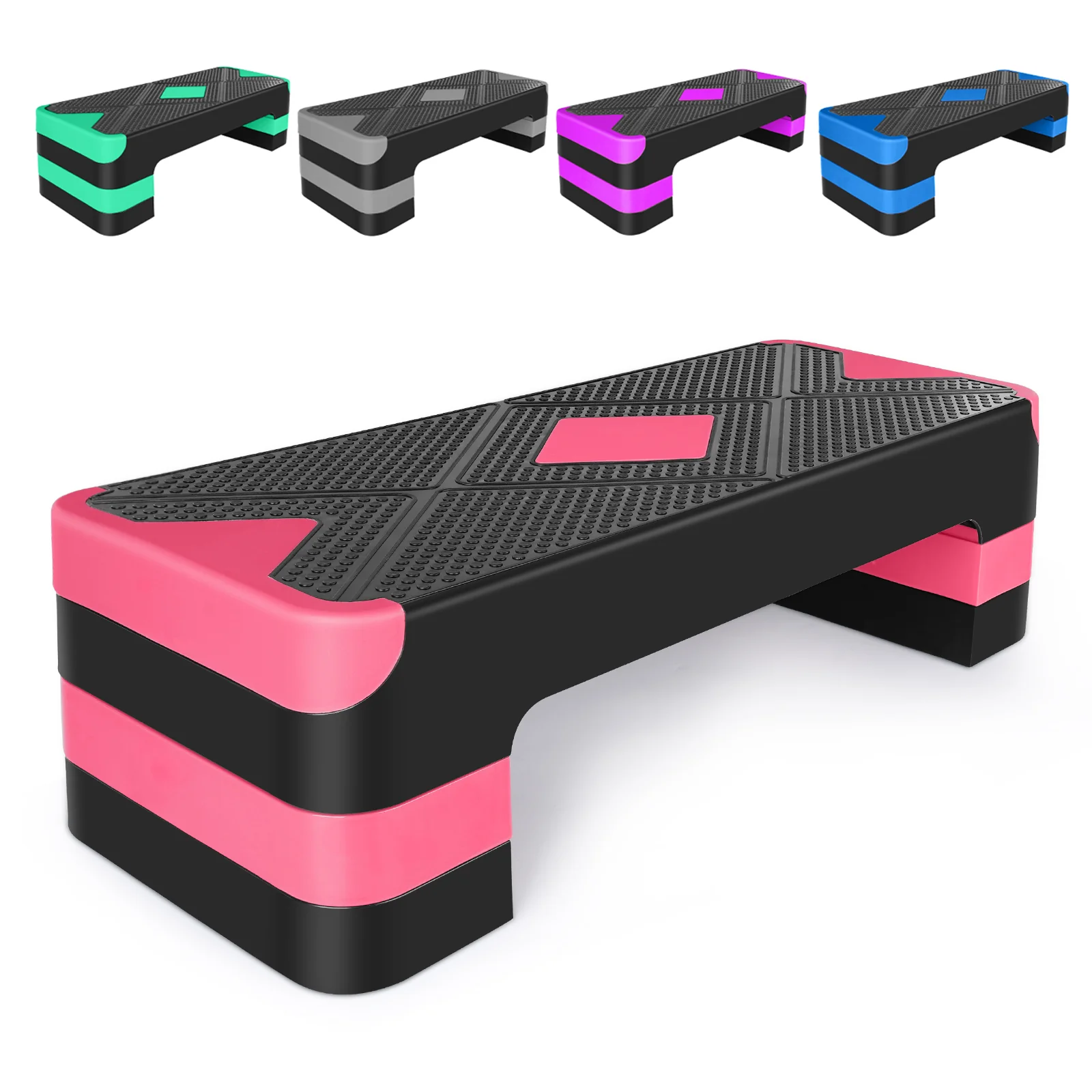 Aerobic Step Platform Adjustable Height 68.5cm Deck 10/15/20cm - Image 2