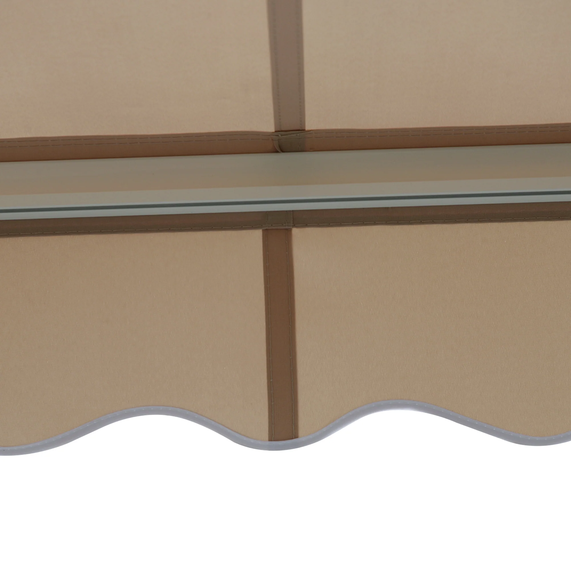 Aluminum Folding Arm Awning 3.95m Sun Protection - Beige - Image 7