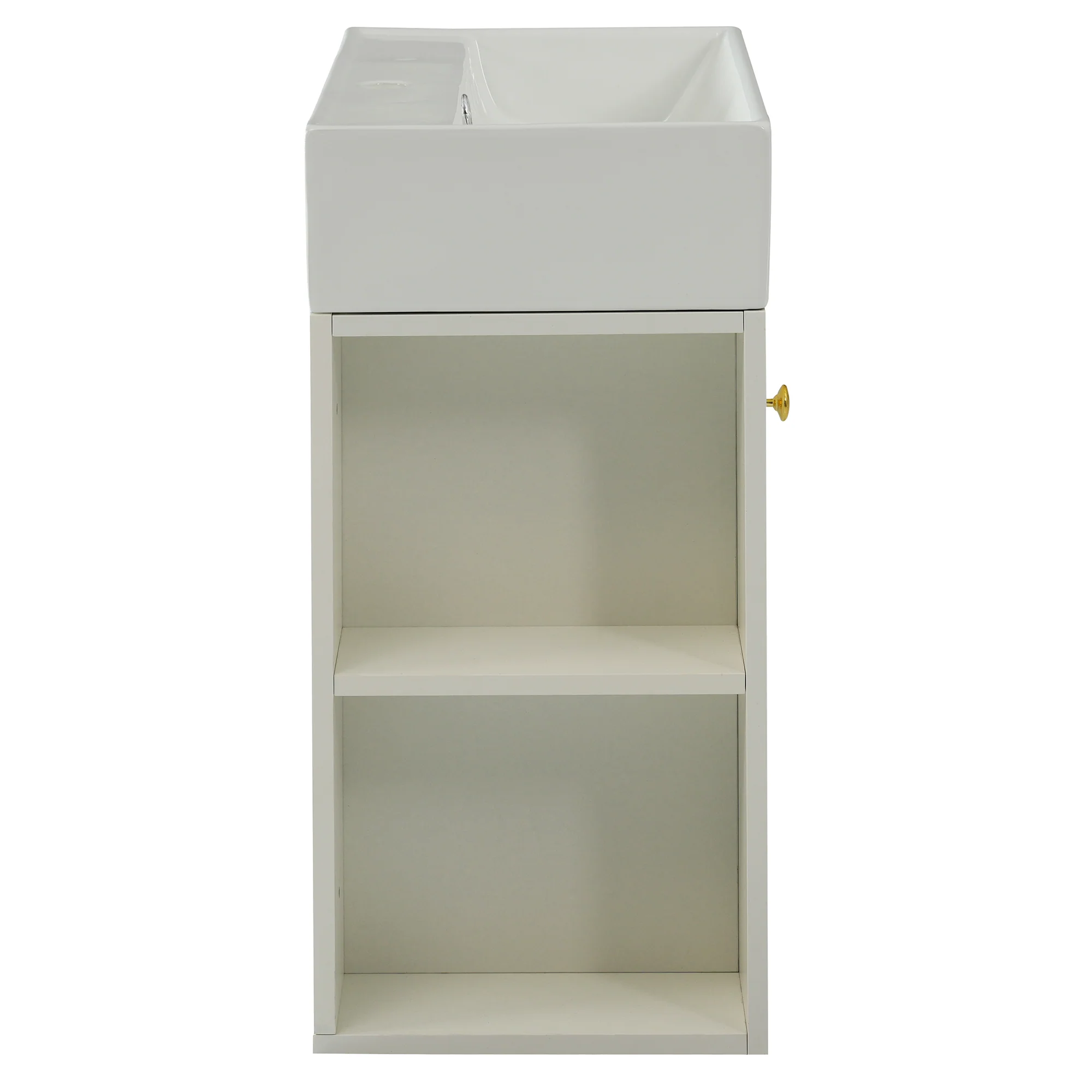Bathroom Furniture Washbasin with Vanity Unit 55cm, Hanging White - Image 12