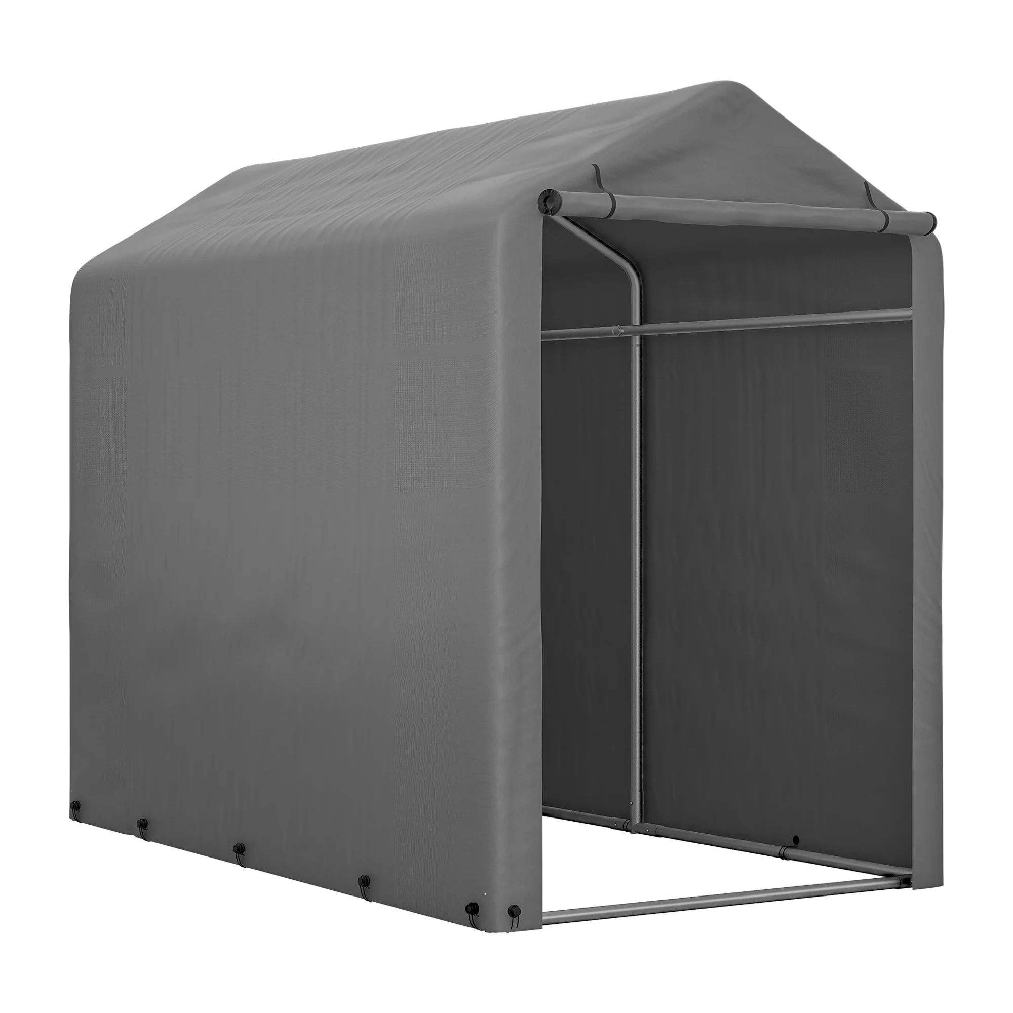 Bicycle Garage Storage Shed 187x100x160cm - Dark Grey - Image 10