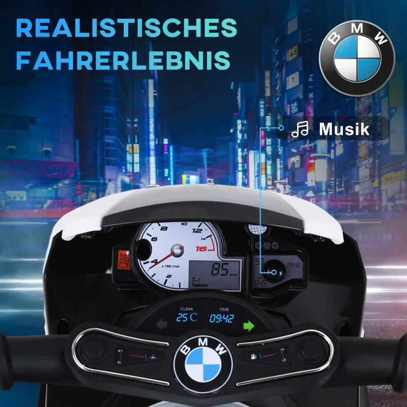 BMW S1000RR Electric Kids Motorcycle Music Headlights 18-36 Months - Black - Image 4