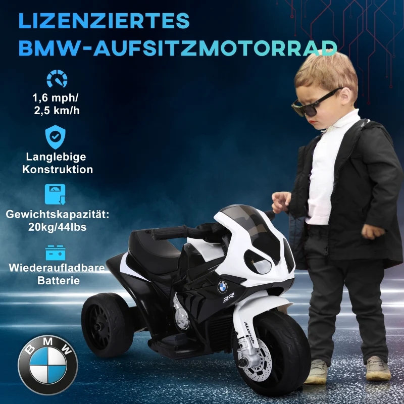 BMW S1000RR Electric Kids Motorcycle Music Headlights 18-36 Months - Black - Image 5