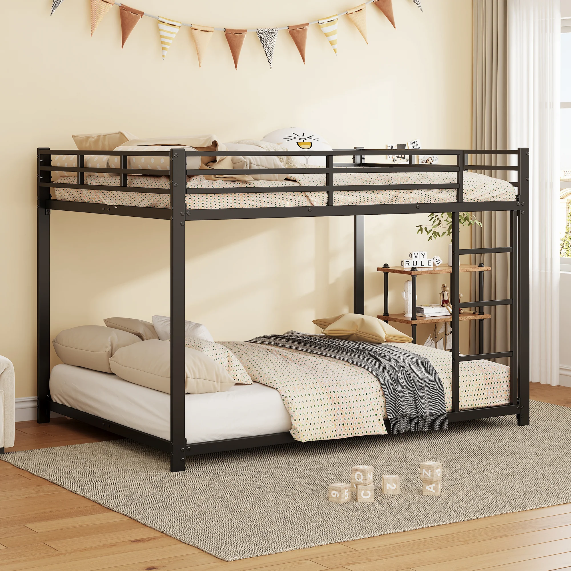 Bunk Bed 140x200 Classic Iron Frame - Black - Image 2