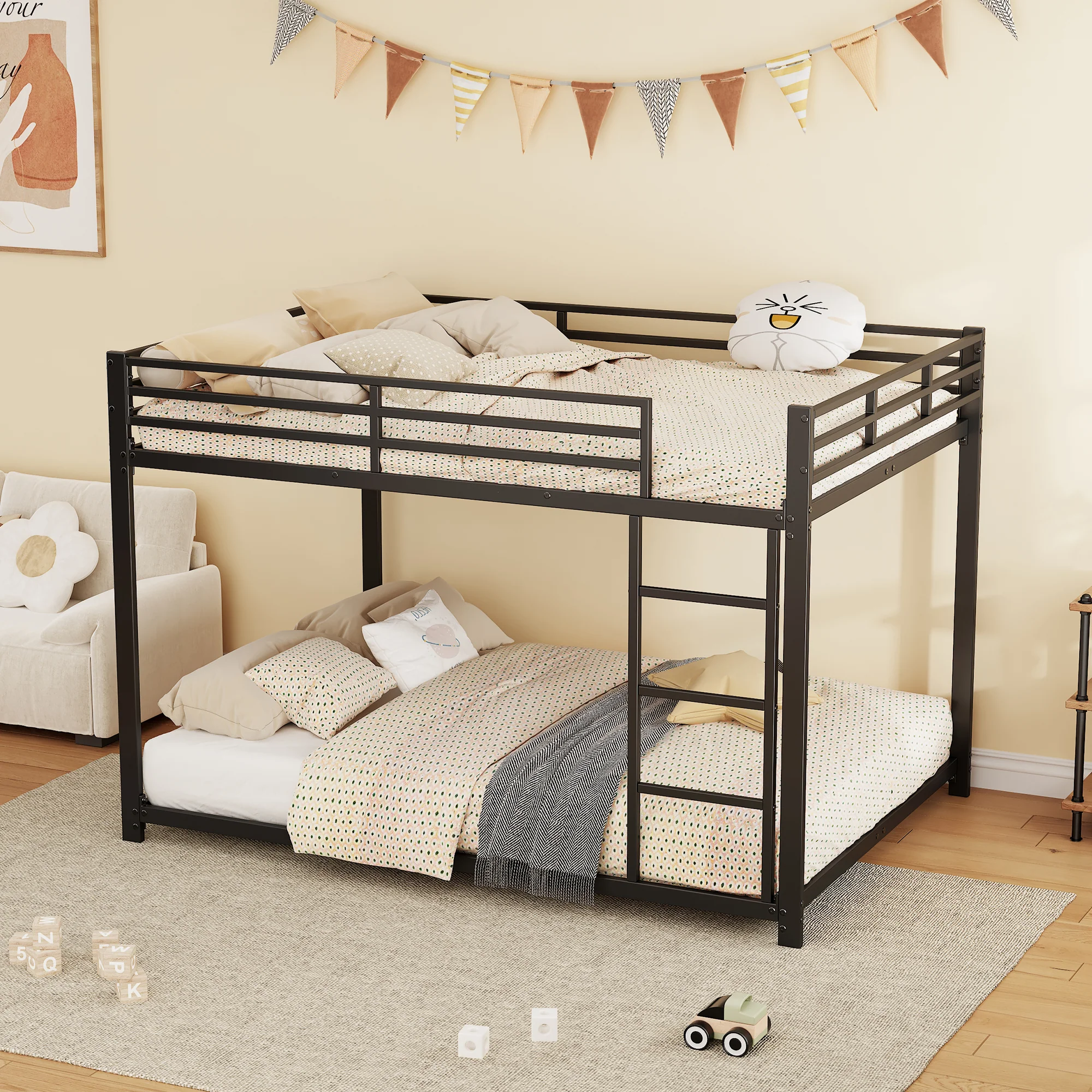Bunk Bed 140x200 Classic Iron Frame - Black - Image 3