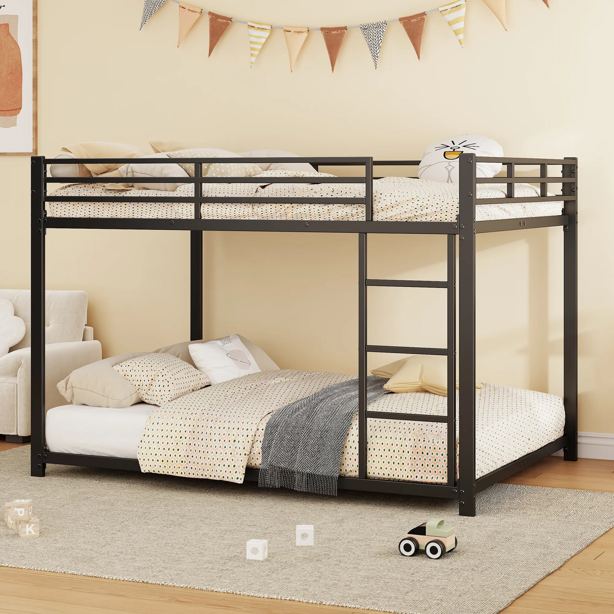 Bunk Bed 140x200 Classic Iron Frame - Black - Image 4