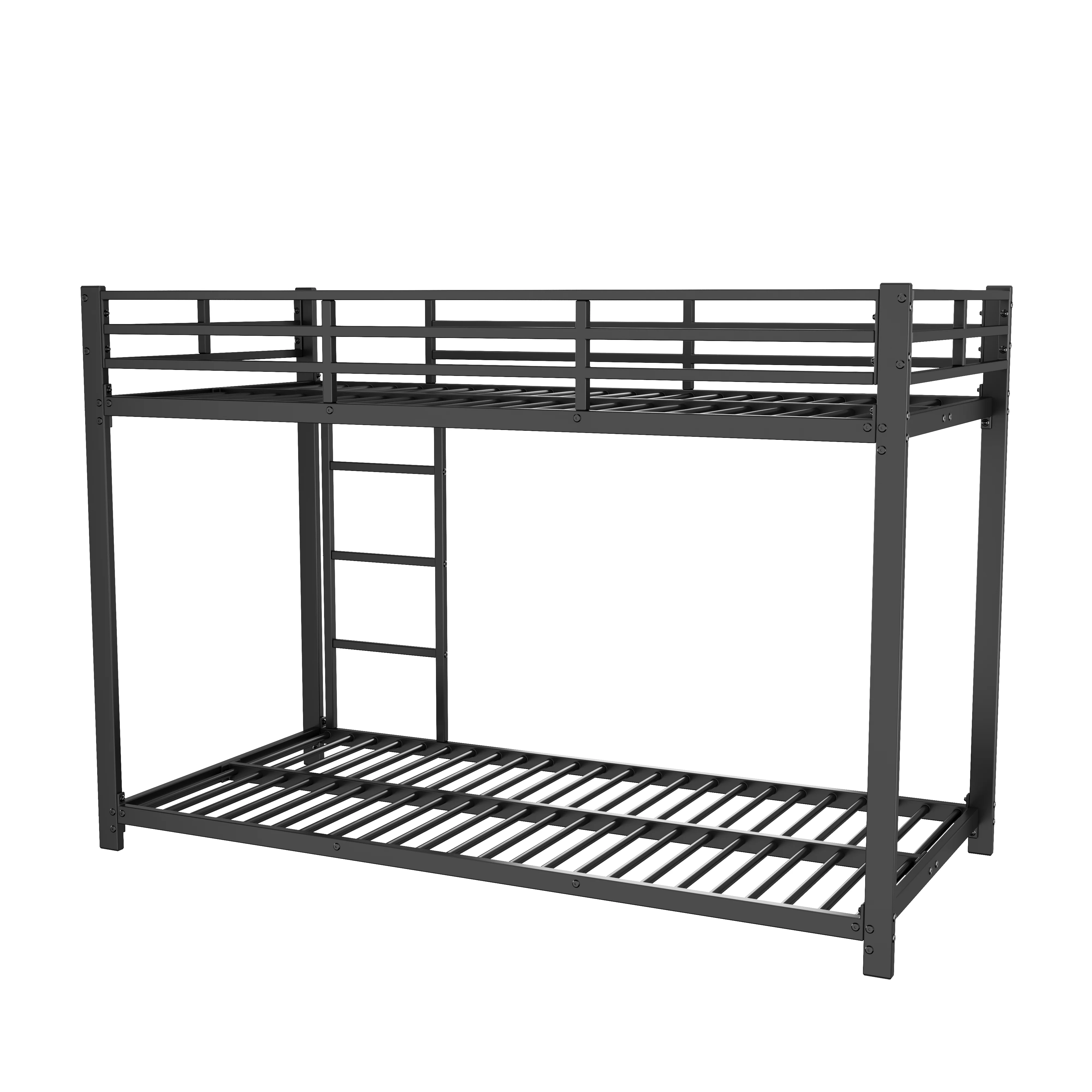 Bunk Bed 90x200 Classic Iron Frame - Black - Image 7