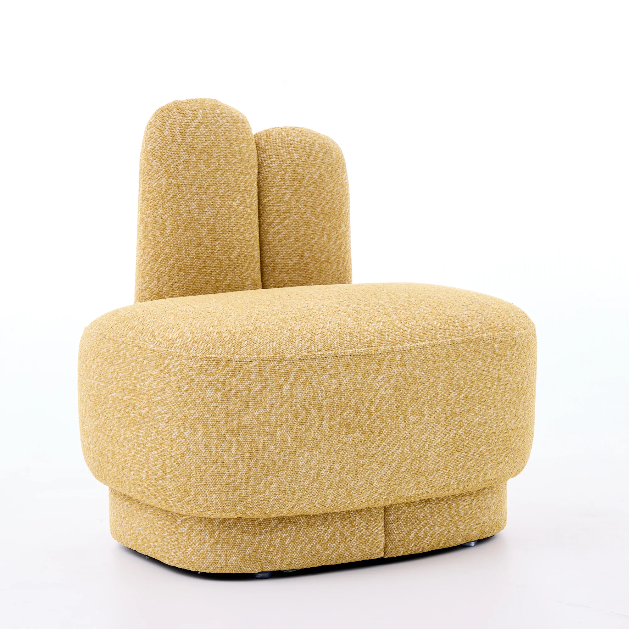 Bunny-Ear Ottoman Padded Stool Cute Ears - Fabric - Image 5