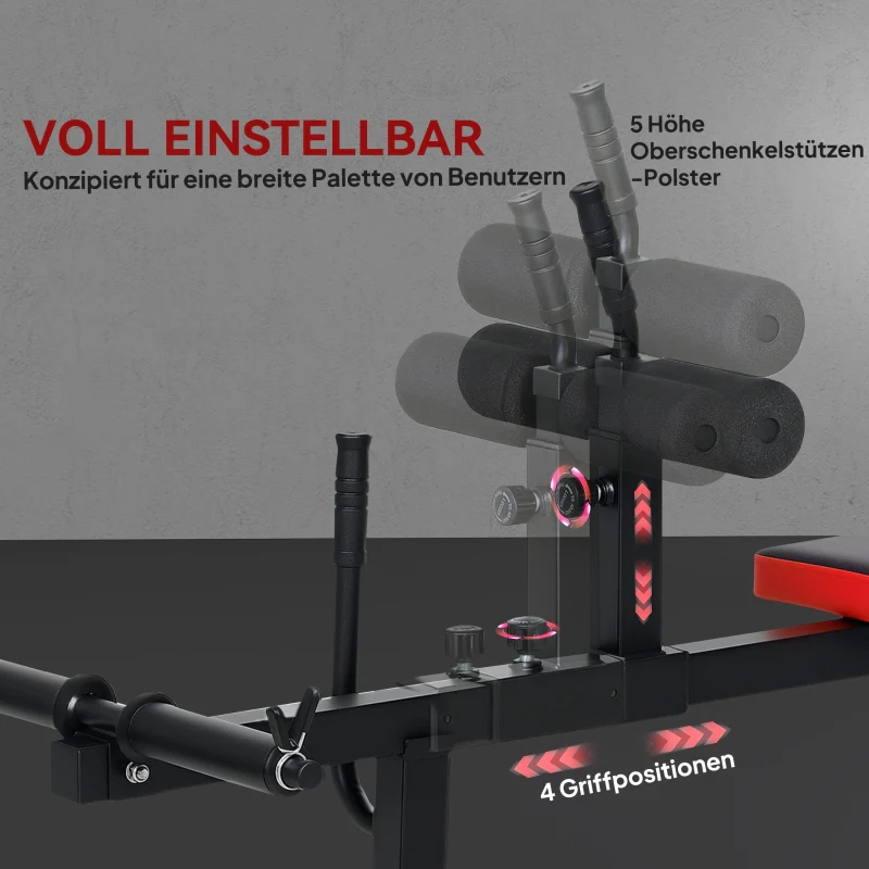 Calf Raise Machine Leg Training Bench with Wheels - Black Steel - Image 5