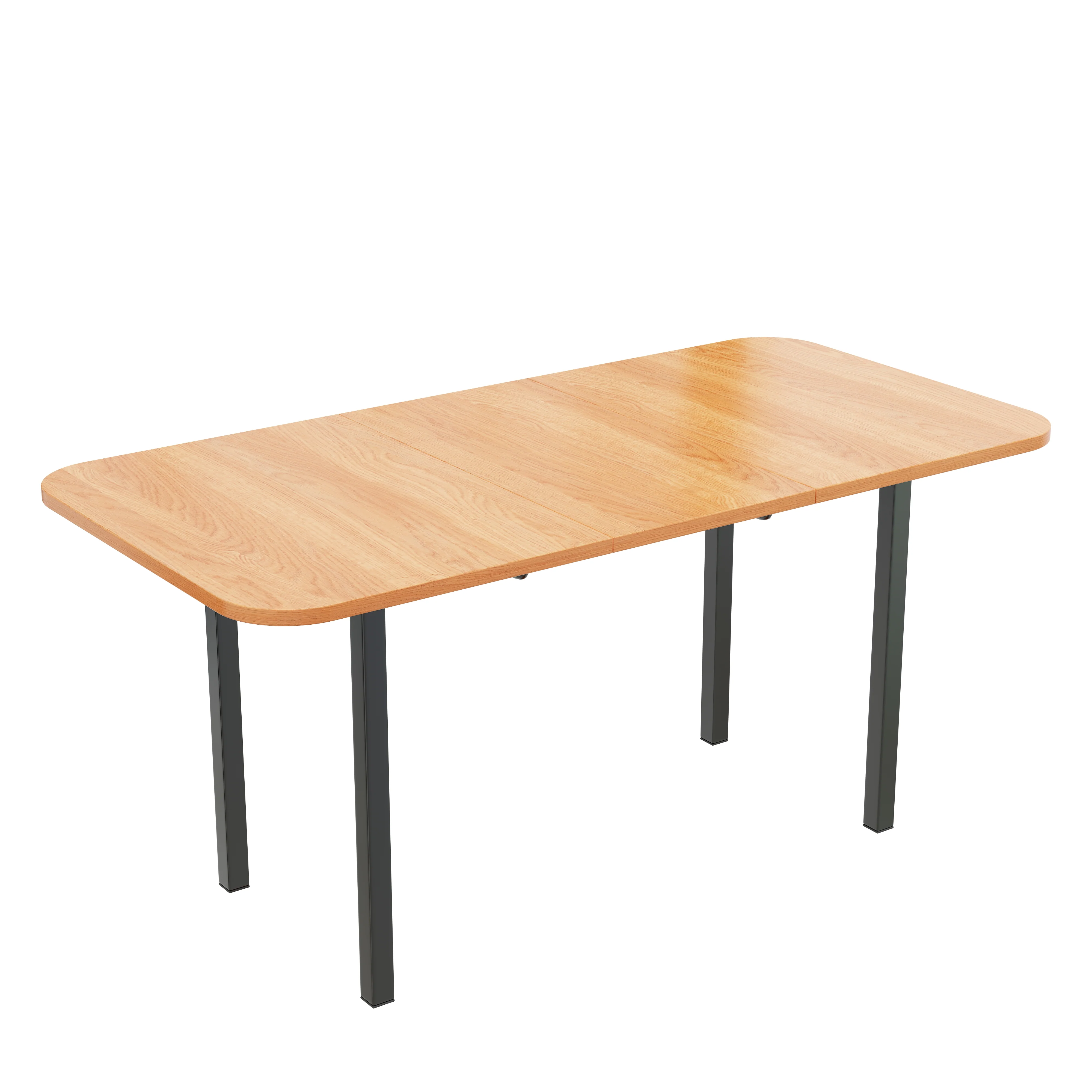 Classic Dining Table Extendable 120-160 cm 4-6 Seater - Natural Wood Finish - Image 8