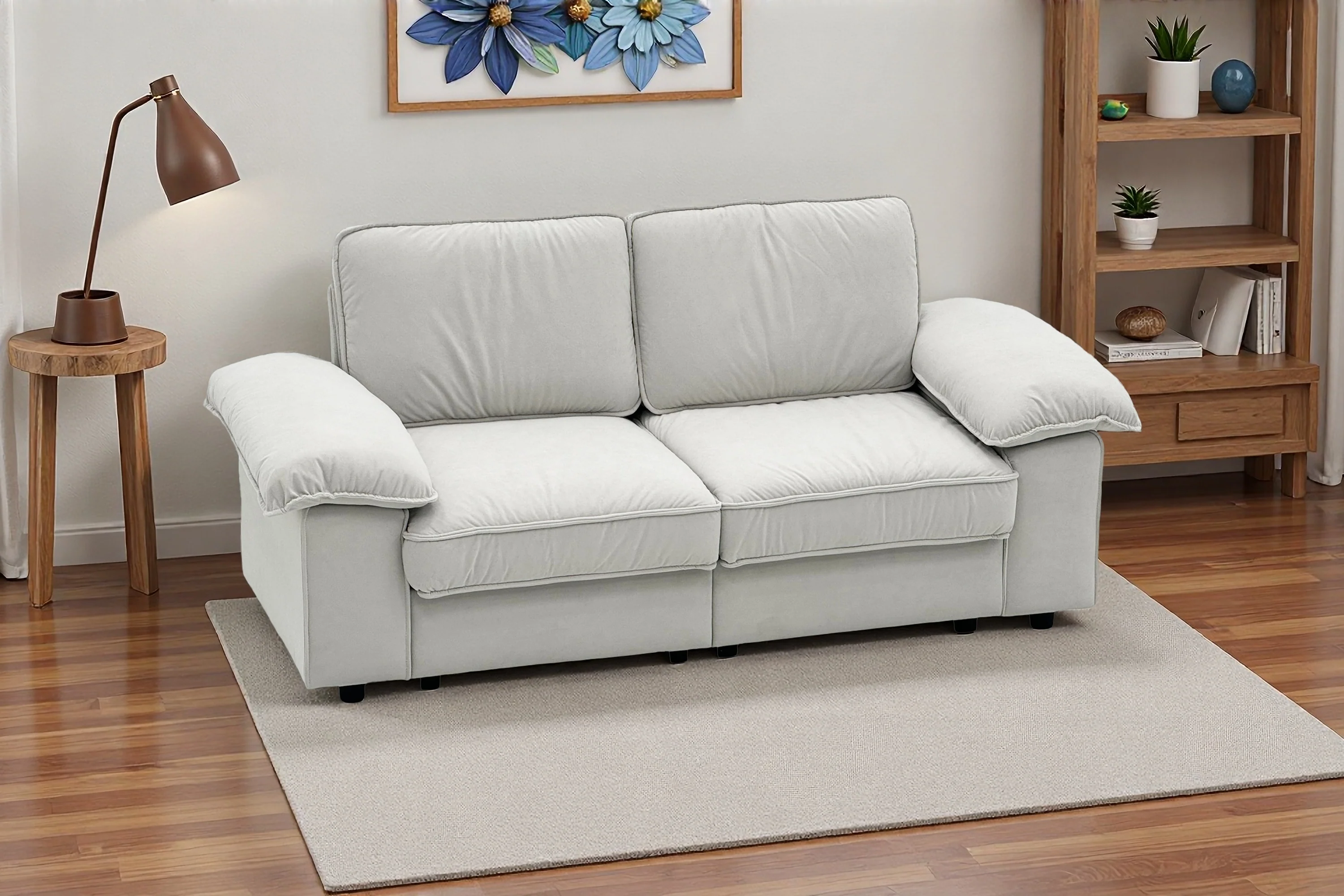 Contemporary Sofa with Under-Seat Storage - Space-Saving - Image 10