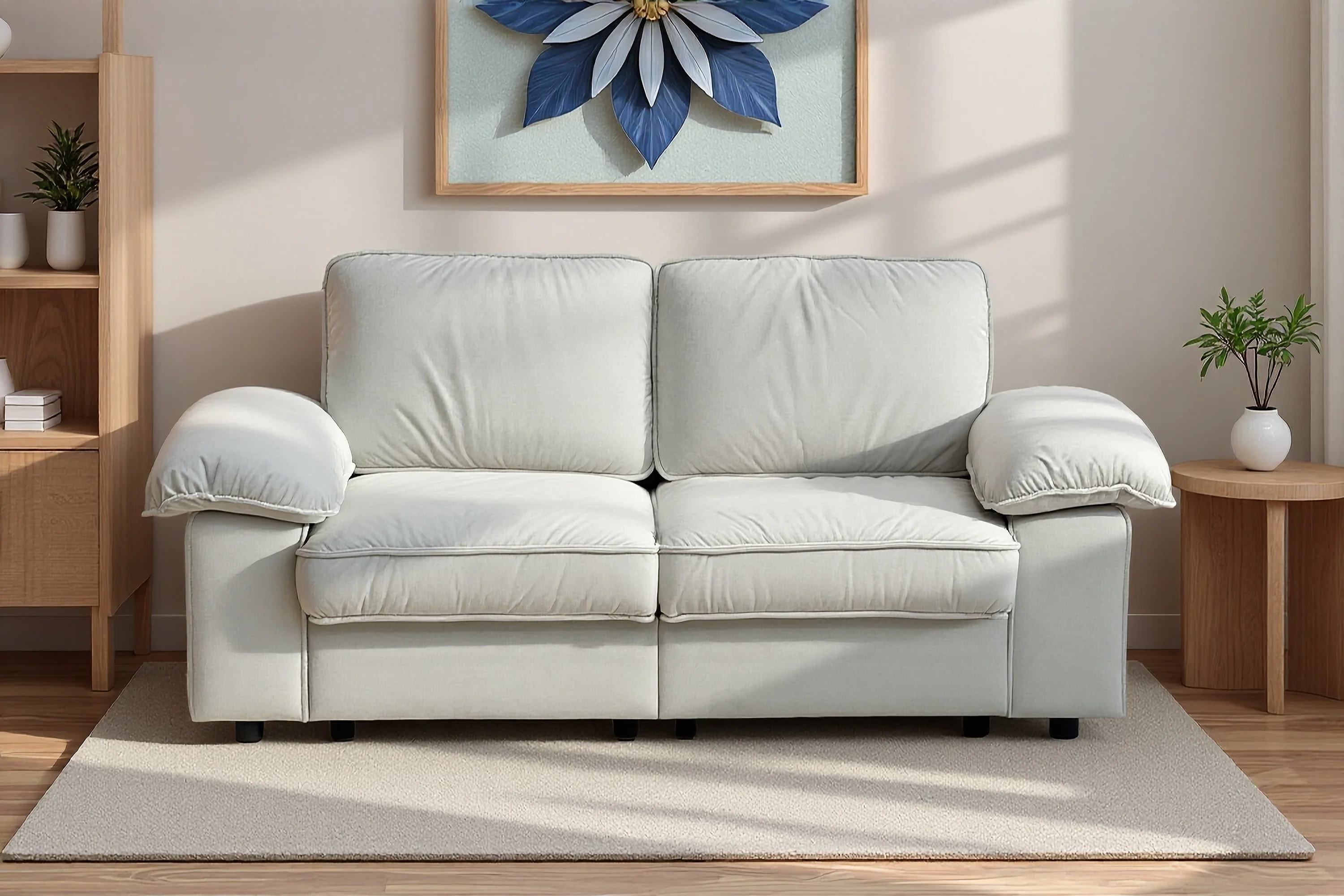 Contemporary Sofa with Under-Seat Storage - Space-Saving - Image 9
