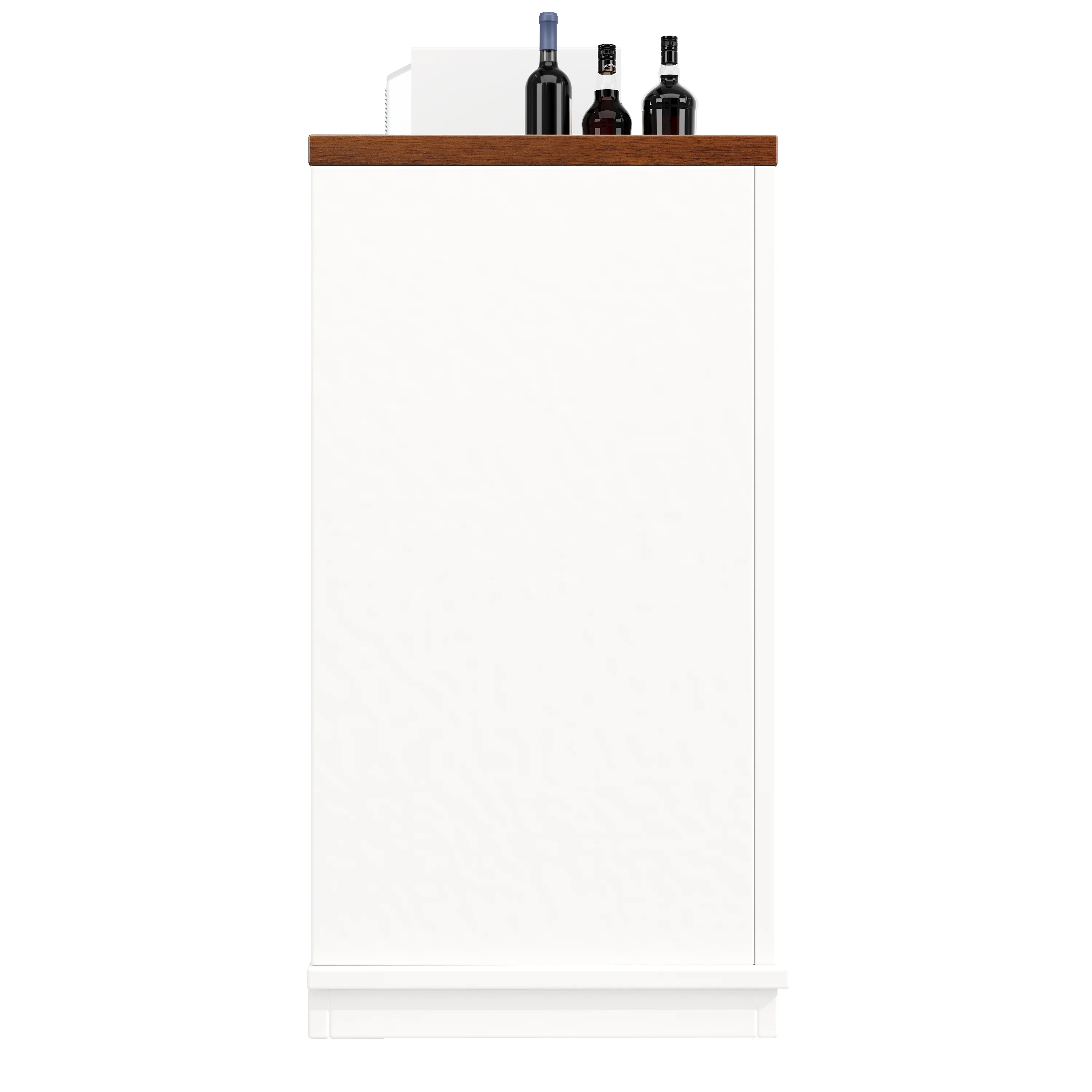 Country Sideboard 4 Doors 160x40x85cm Adjustable Shelves - White - Image 7