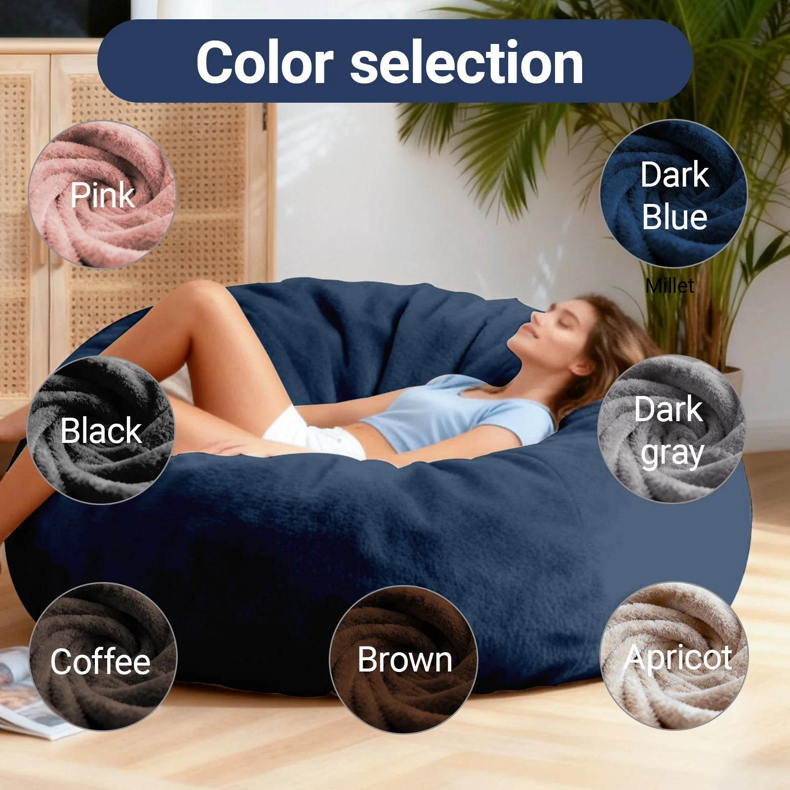 DBC-LANSE Convertible Bean Bag Chair Bed - Image 7