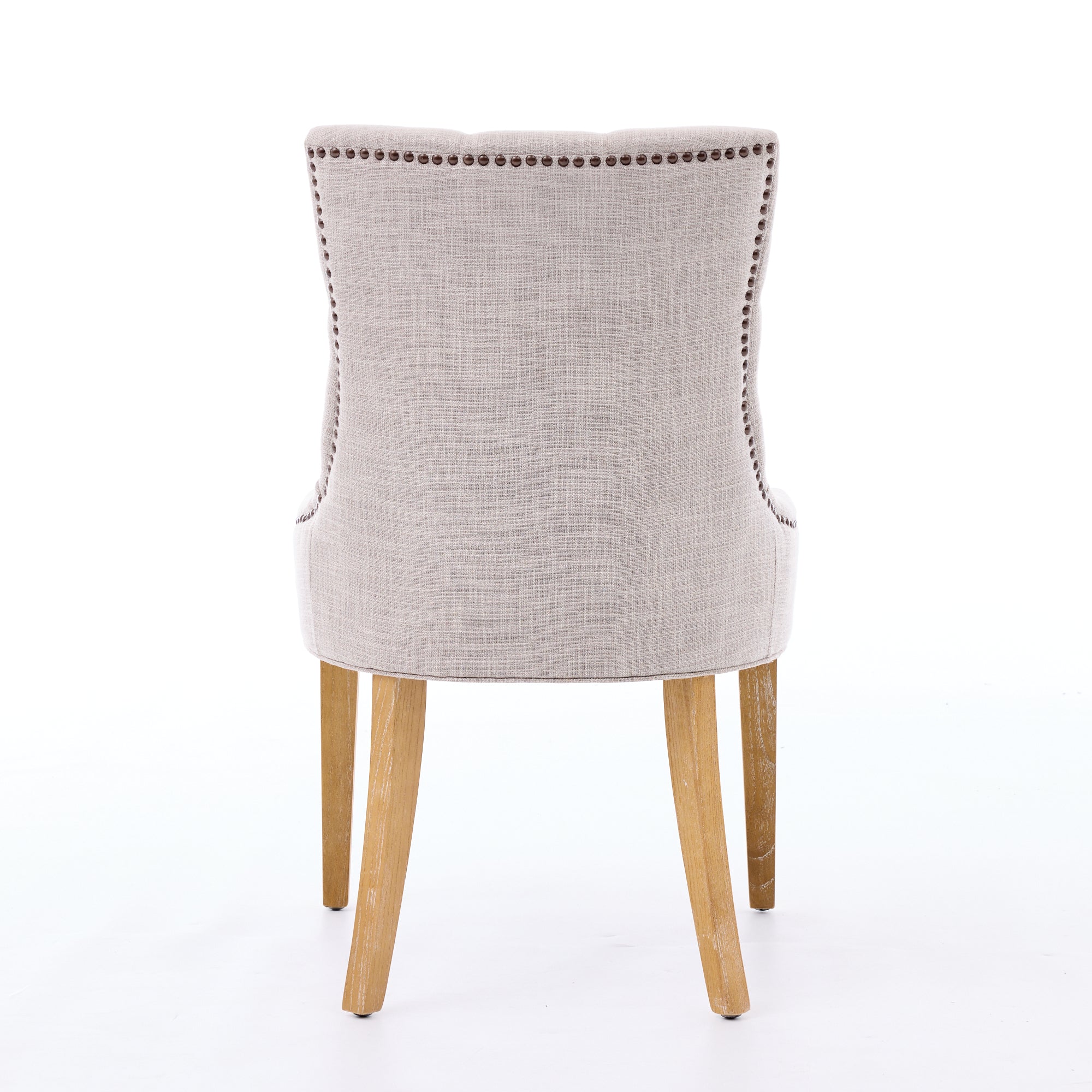 Dining Room Armchair Set of 2 Upholstered Modern Design Fabric - Image 7
