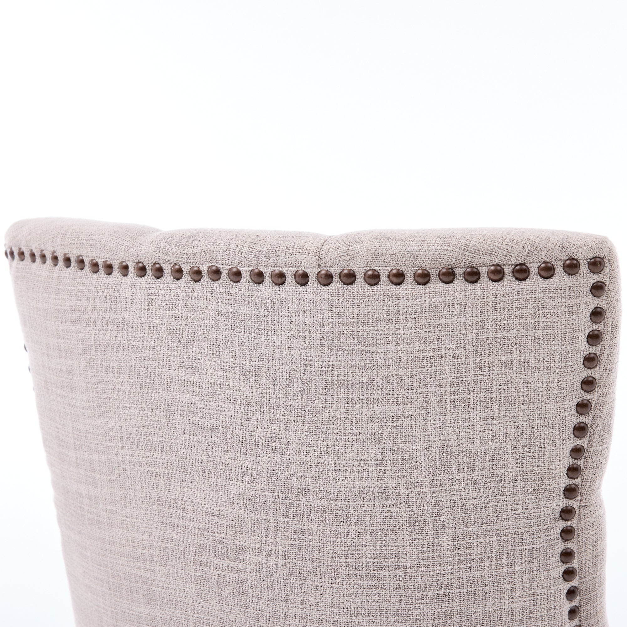 Dining Room Armchair Set of 2 Upholstered Modern Design Fabric - Image 8