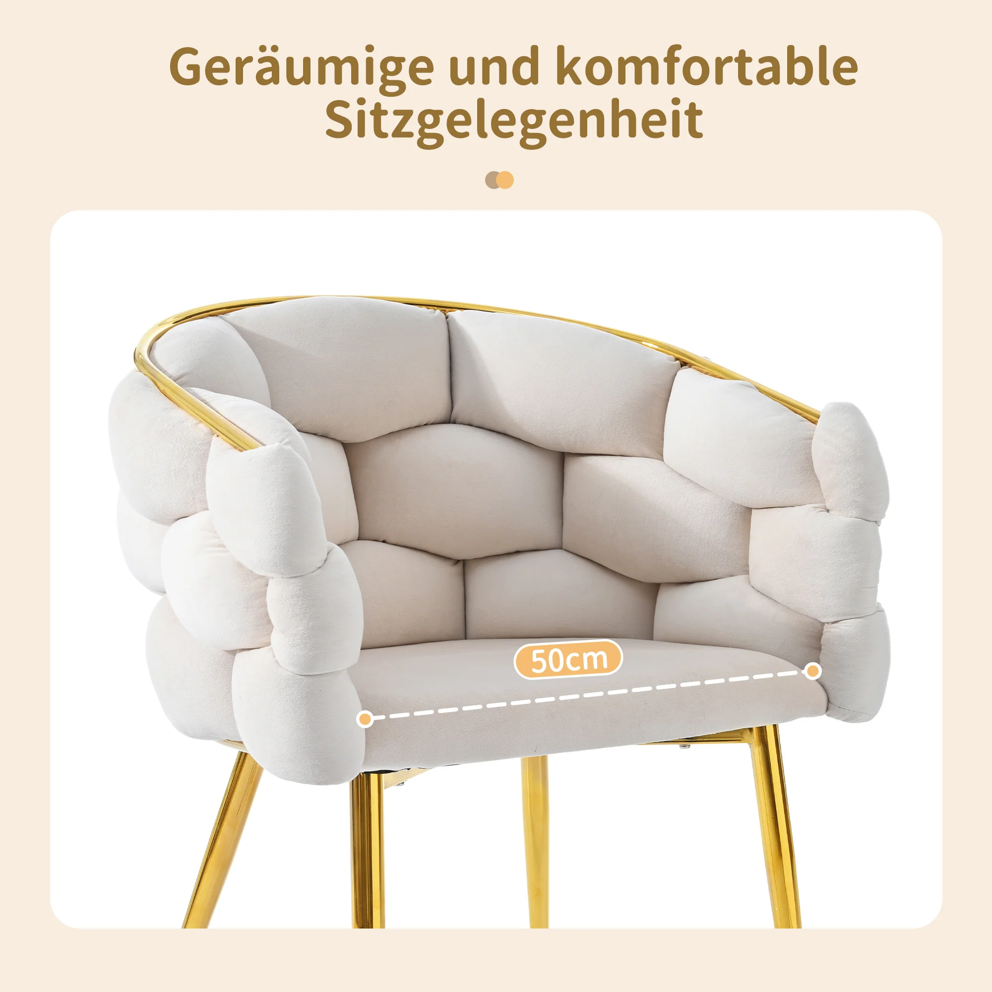 Dining Set 140x80cm Table 6 Chairs Marble Pattern - Gold Legs - Image 7