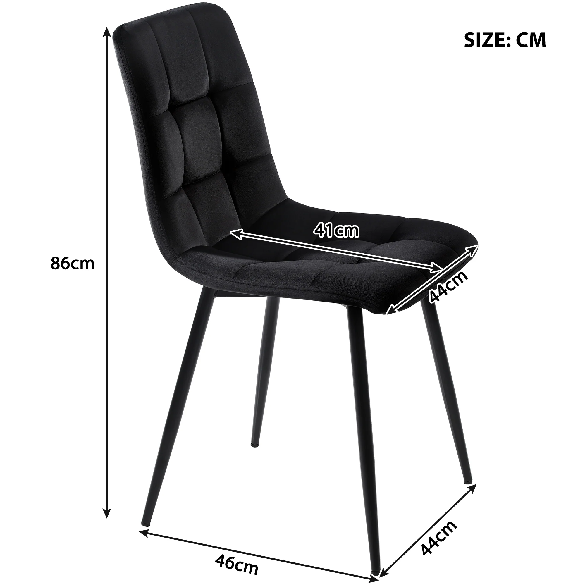 Dining Set 5-Piece Extendable Table 160cm 4 Chairs - White Marble/Black Velvet - Image 6