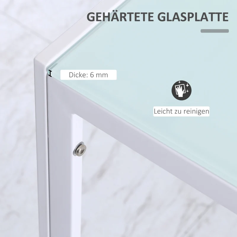Dining Table 120x60cm Modern Design - White - Image 5