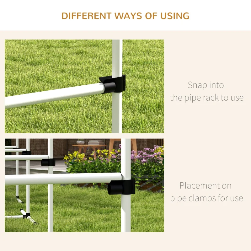 Dog Agility Training Equipment 4 Pieces, Adjustable Height Jumps Hurdle with Carrying Bag, White - Image 8