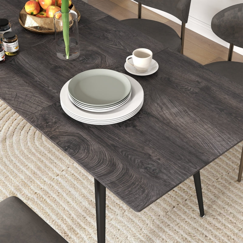 Extendable Dining Table 6-8 Seater Solid Steel Legs - Image 8