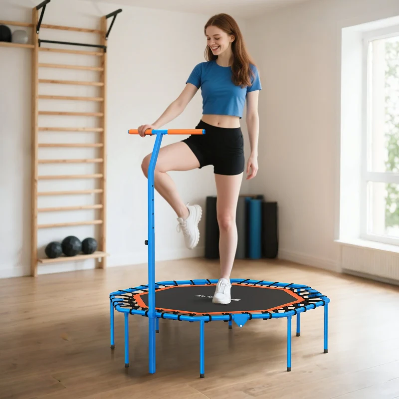 Fitness Trampoline Adjustable Handlebar - Blue - Image 3