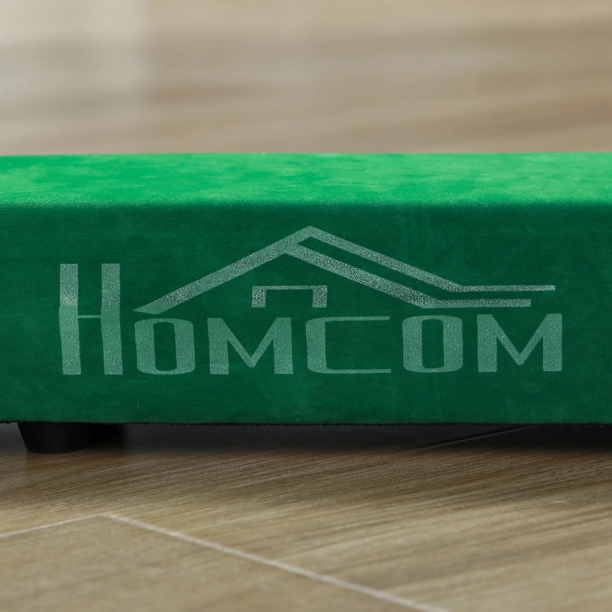 Foldable Balance Beam Non-Slip Suede Cover Sturdy Wood - Green - Image 8