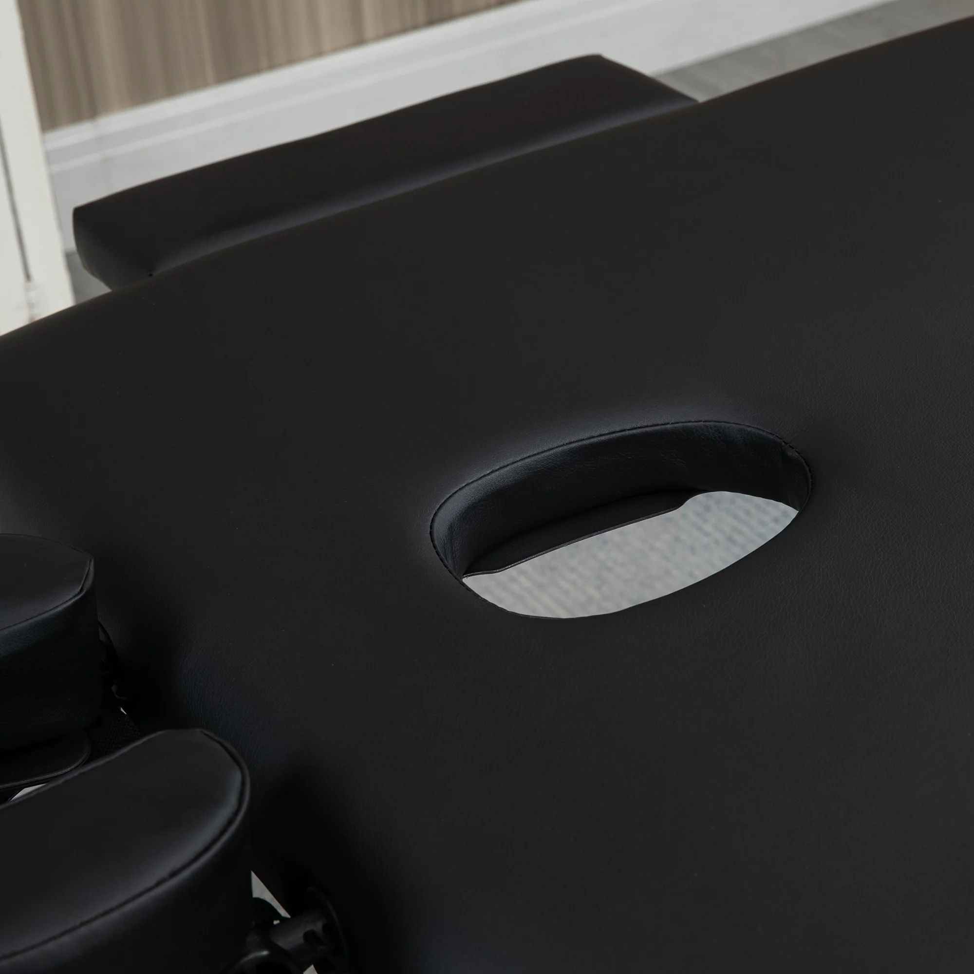 Foldable Massage Table 7-Zone Professional Height-Adjustable 130kg Capacity, Black - Image 8