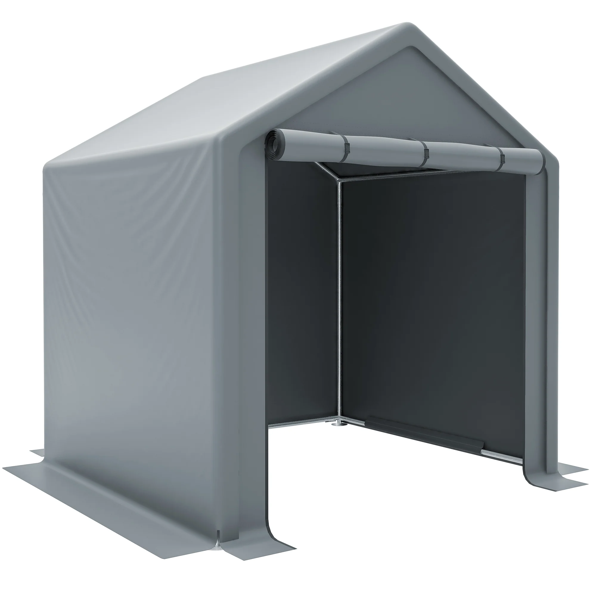 Garden Shed 190x170x200cm Storage Garage for Bicycles Tools - Dark Grey - Image 10