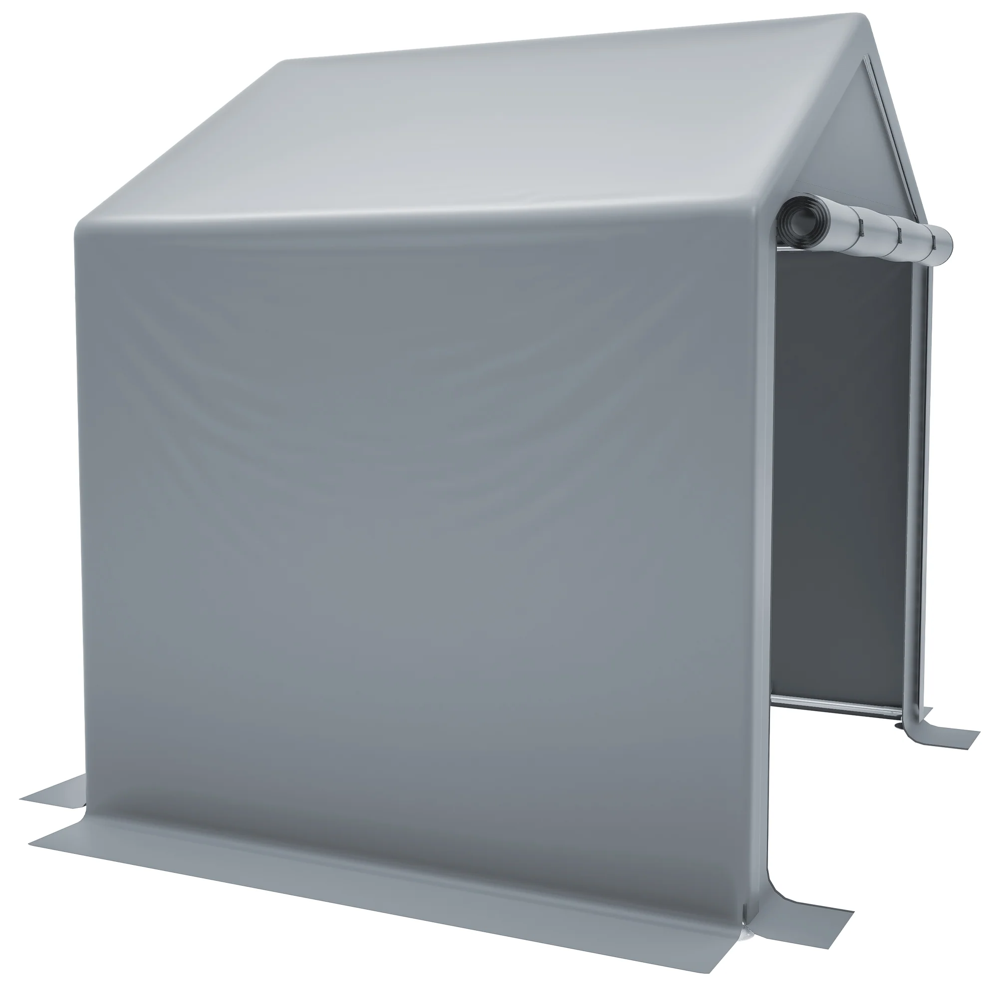 Garden Shed 190x170x200cm Storage Garage for Bicycles Tools - Dark Grey - Image 9