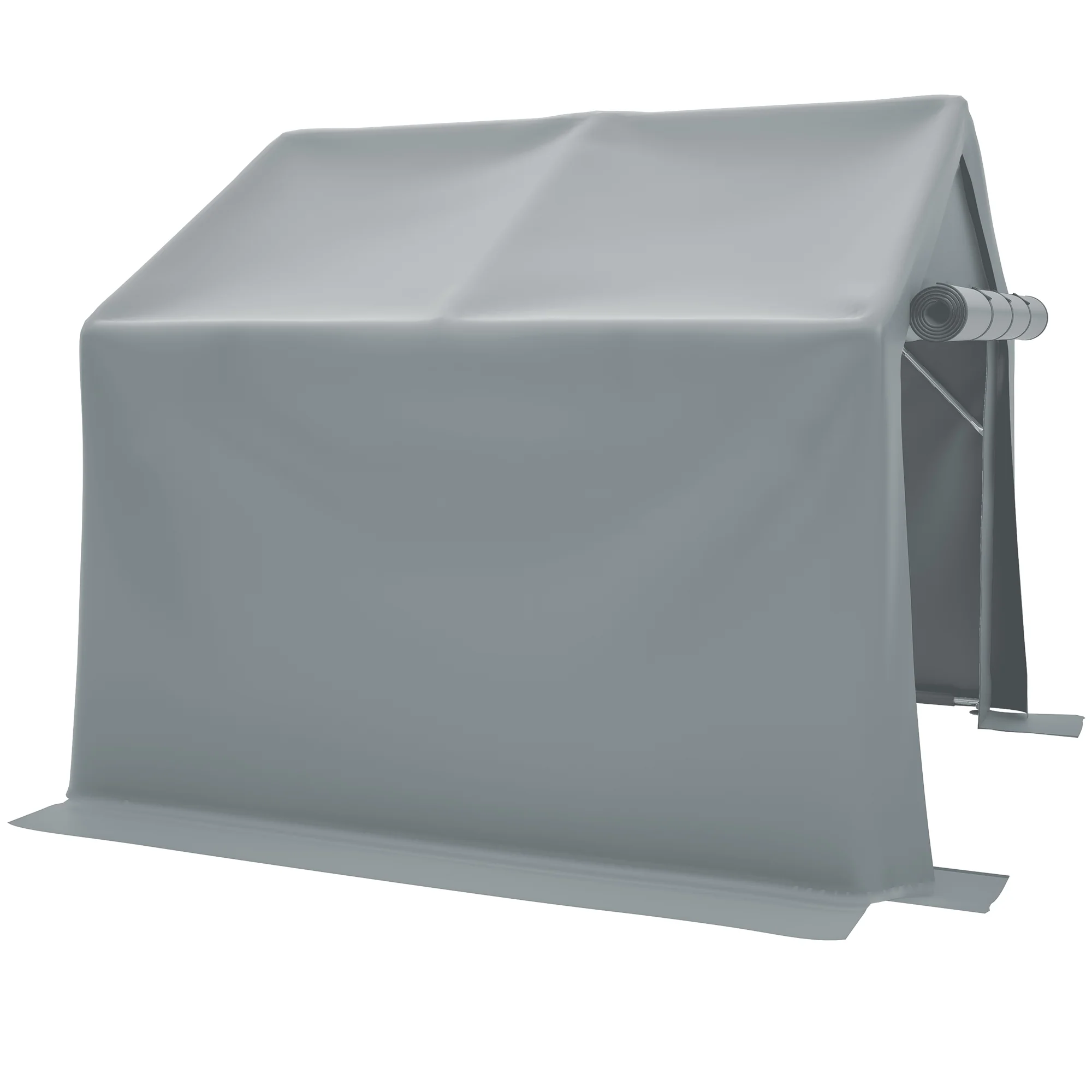Garden Shed Storage Garage Bicycle Tool Tent 244x241x217cm Dark Grey - Image 7