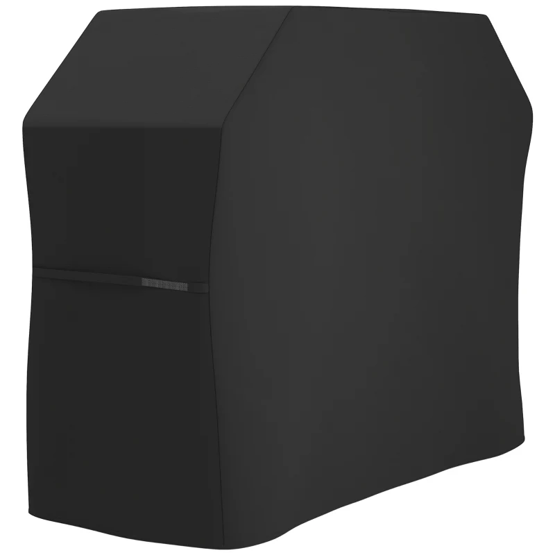 Grill Cover Protective Weatherproof 147x61x120cm - Black - Image 2