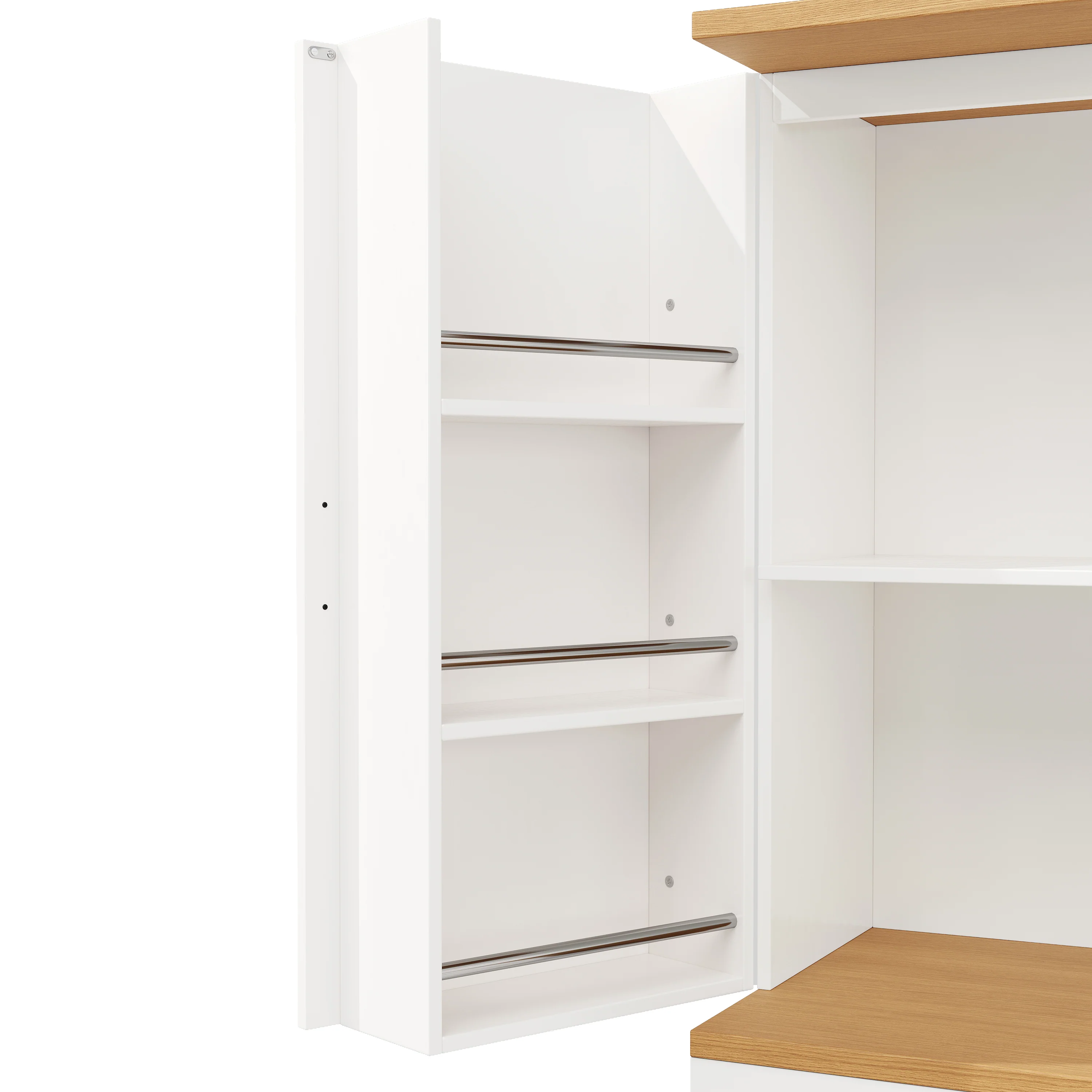 High Kitchen Cabinet 12 Doors & Drawers 80x40x180cm - MDF/Chipboard - Image 8