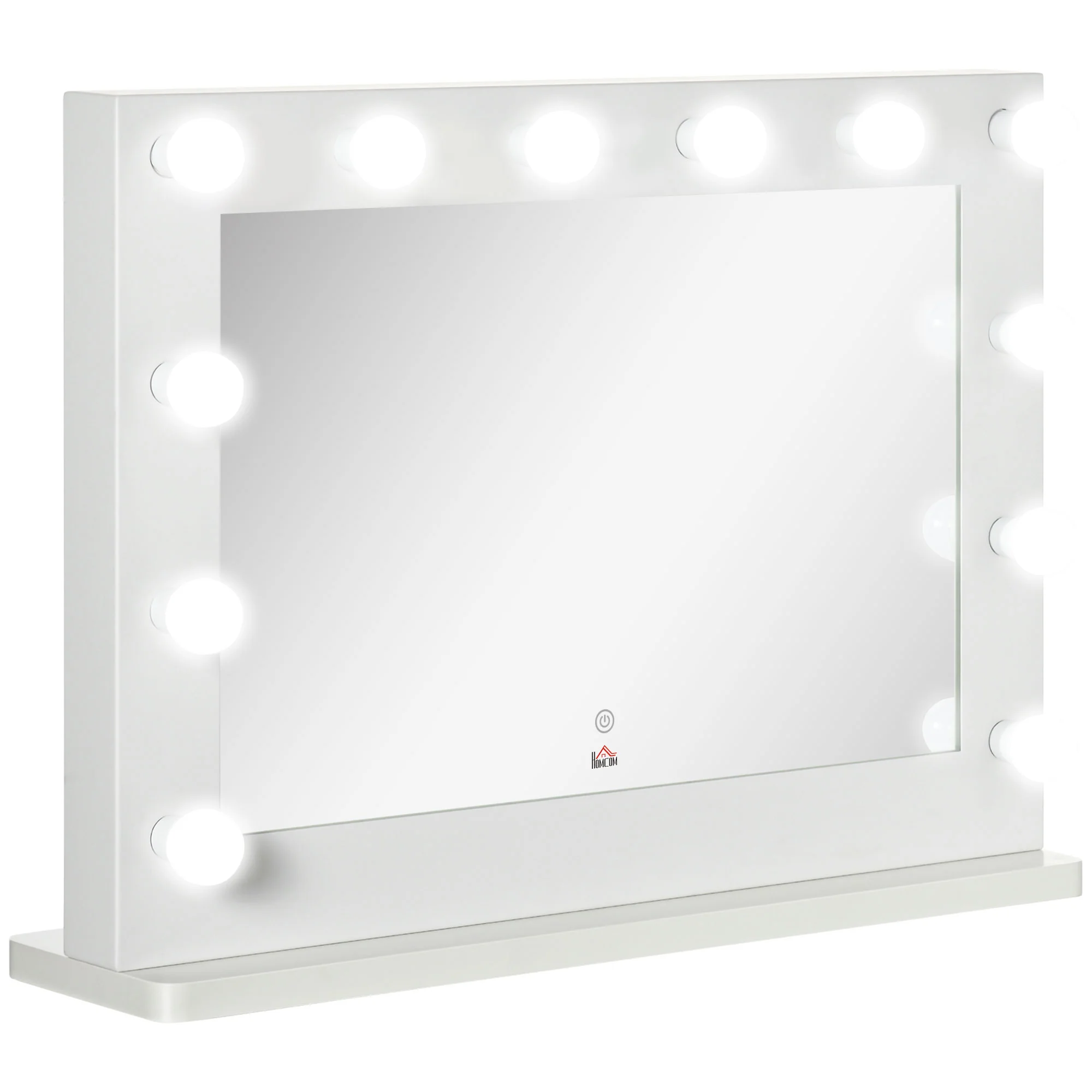 Hollywood Vanity Mirror Illuminated 12 LED Lights 80x60cm, White