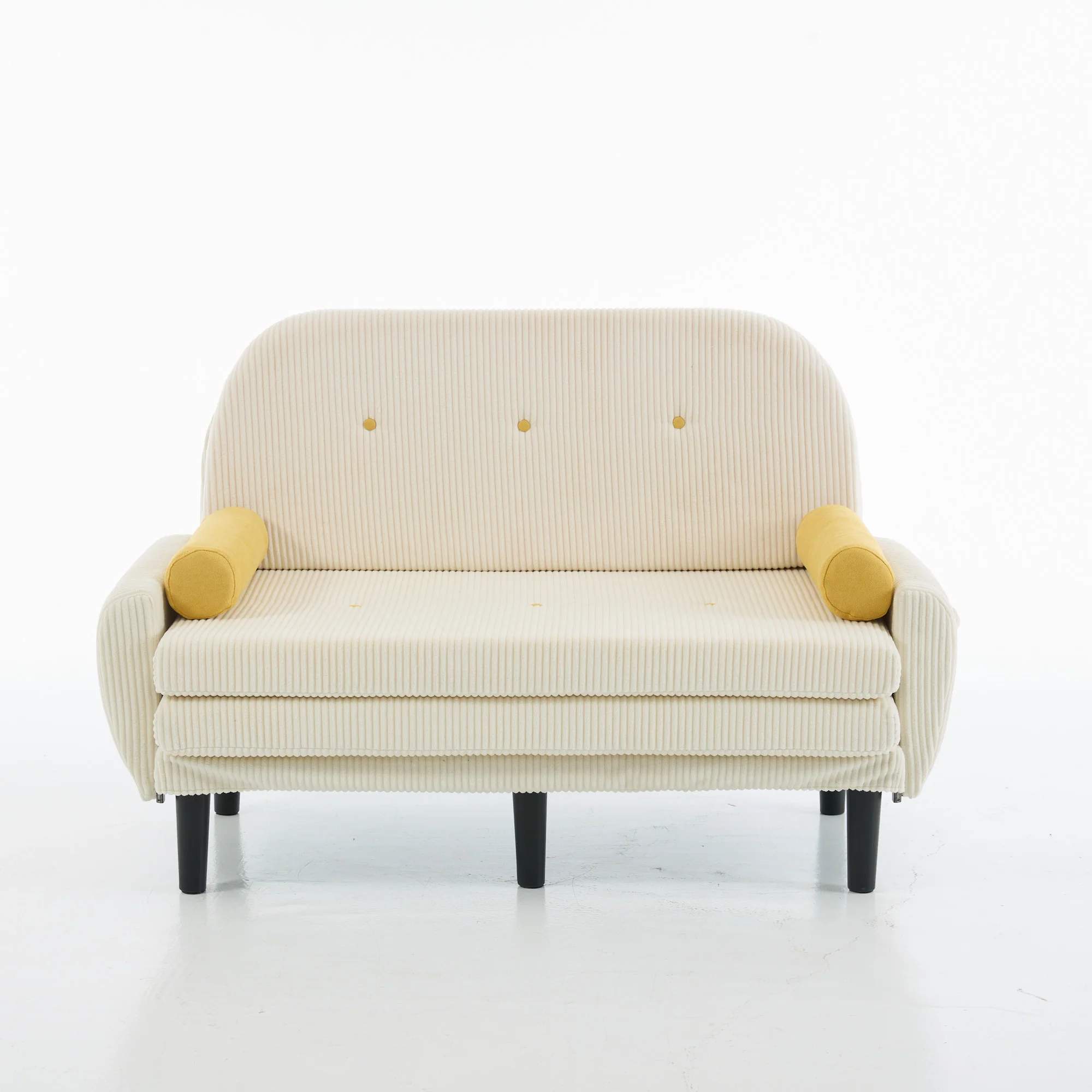 Loveseat Daybed Recliner Storage - Ivory Corduroy - Image 10