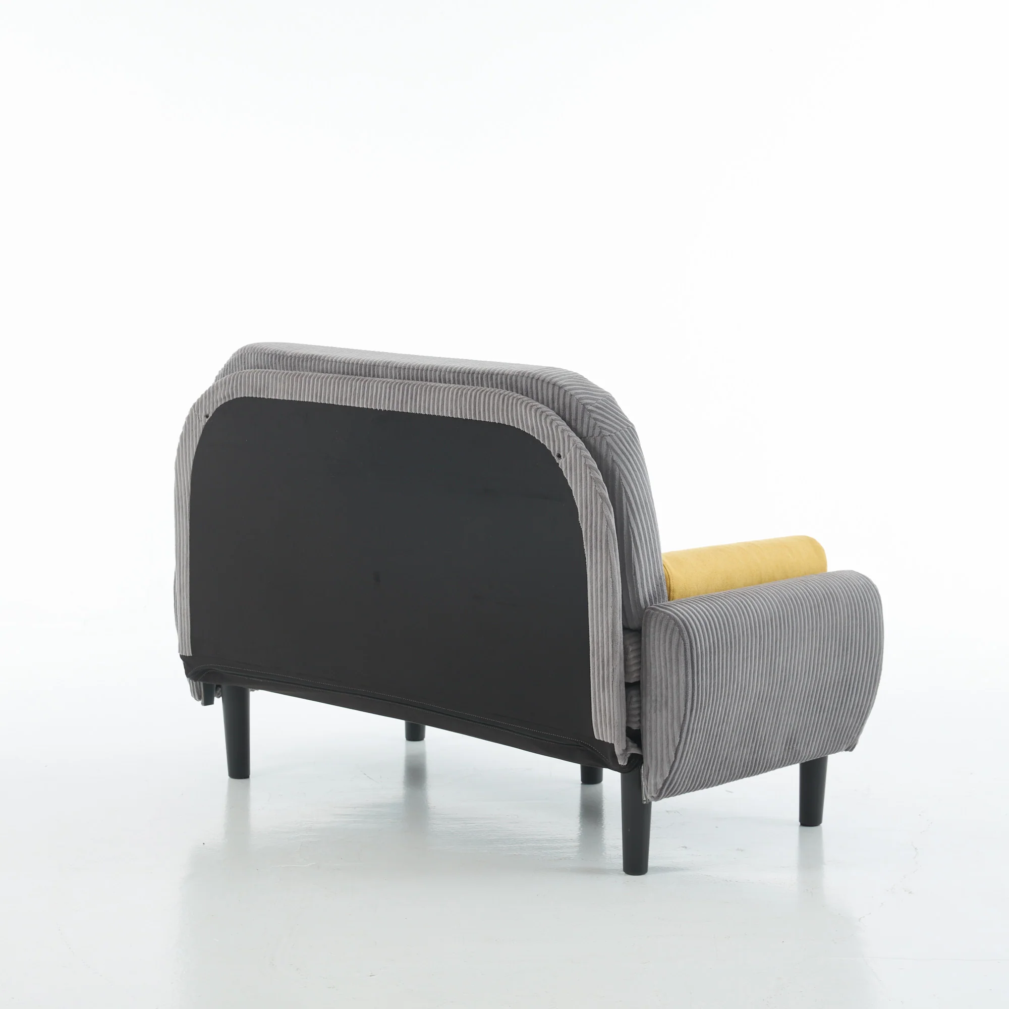 Loveseat Sofa Daybed Recliner Storage - Grey Corduroy - Image 8