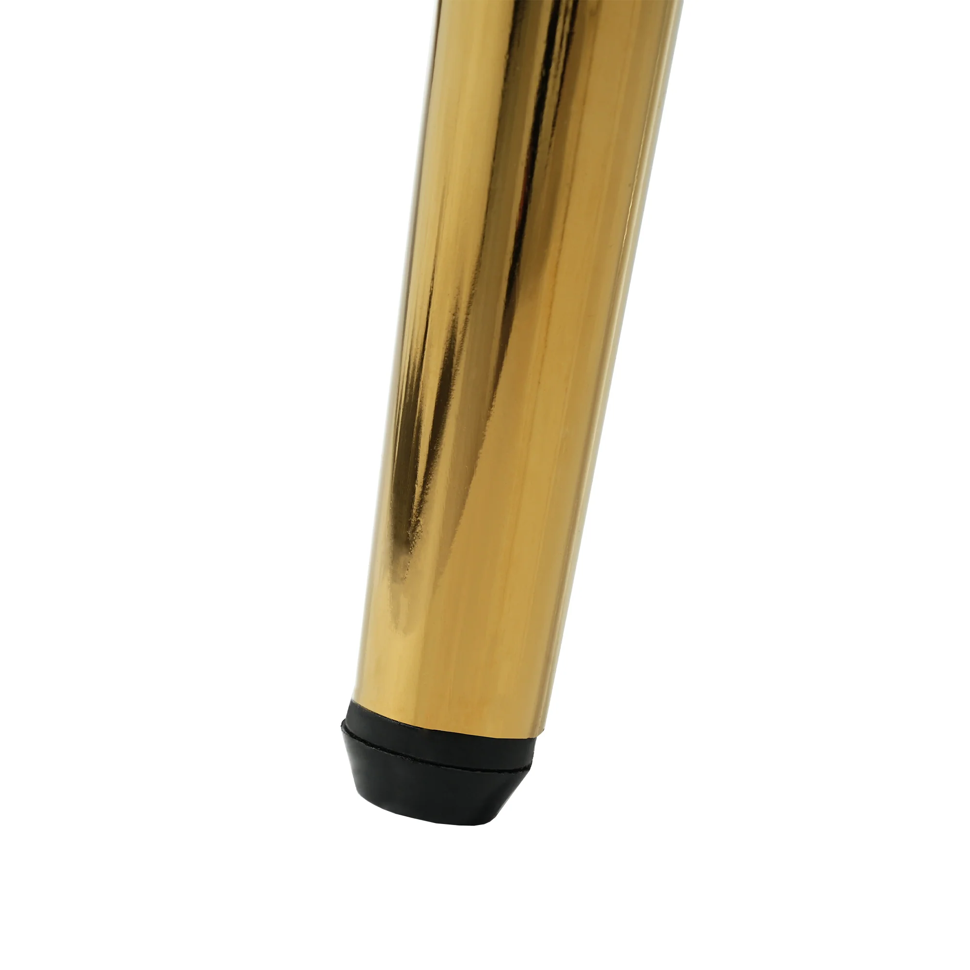 Luxurious Velvet Chairs Set of 2 Modern Ergonomic Gold-Plated Iron Legs Beige - Image 9