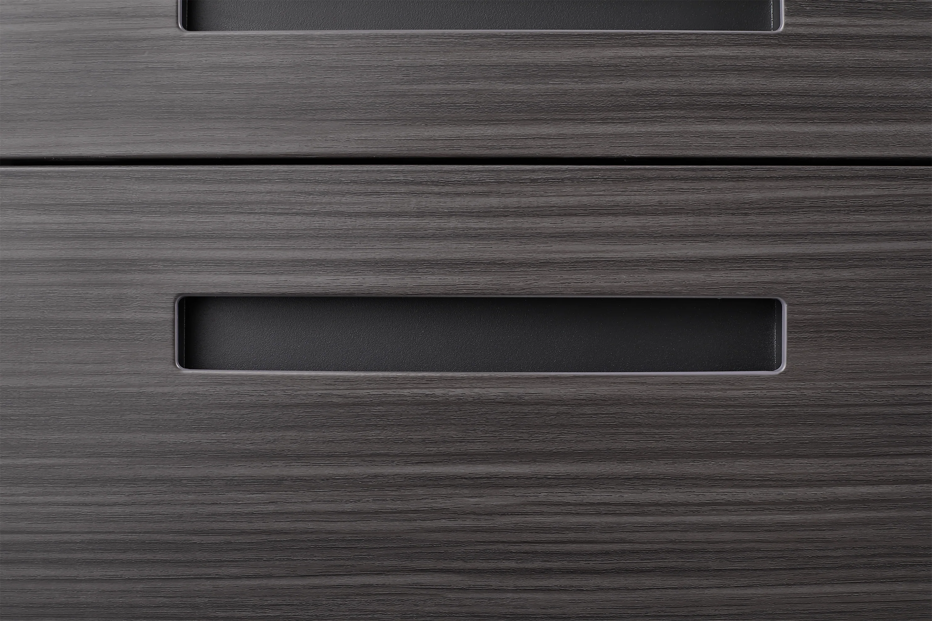 Mobile File Cabinet 3 Drawer Under Desk Anti-Tilt 5 Wheel - Black - Image 4