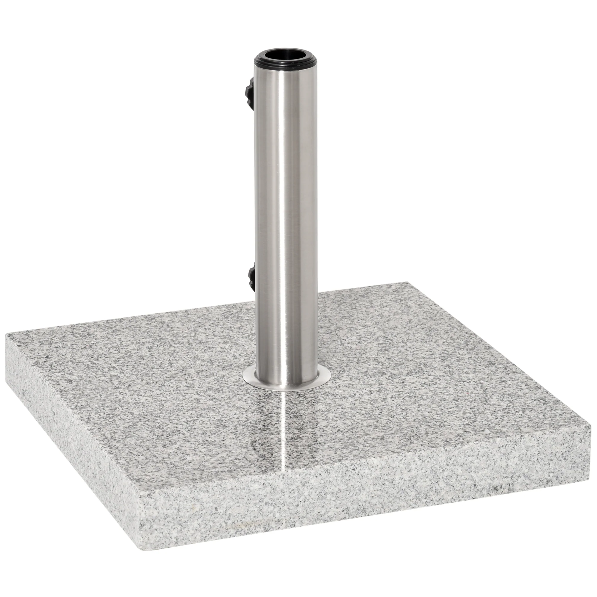 Mobile Parasol Stand, Stable Base 28kg, Marble/Stainless Steel - Image 8