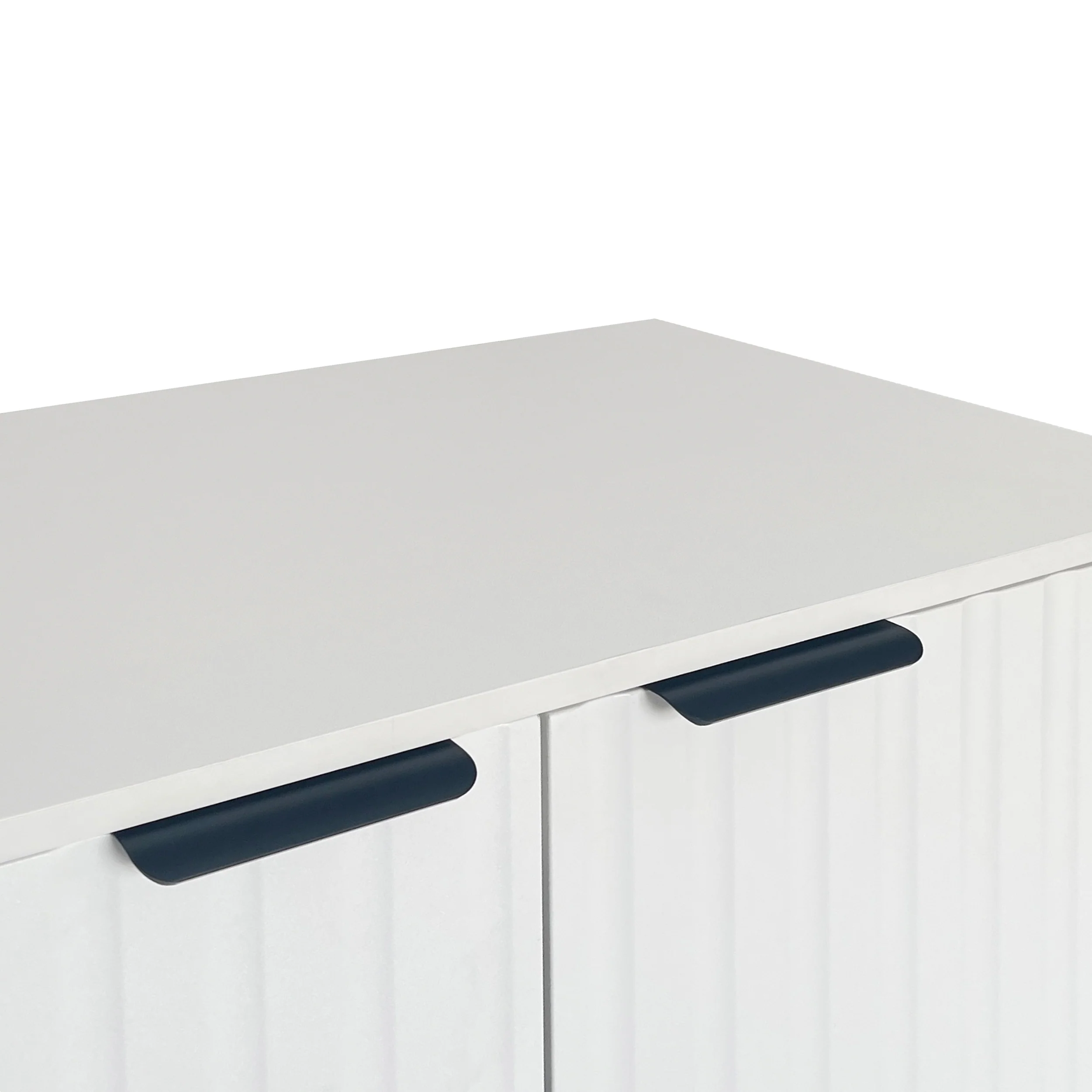 Modern Sideboard Chest of Drawers with 2 Doors, Standing Storage Cabinet, Metal Handles and Frame Legs - Image 10