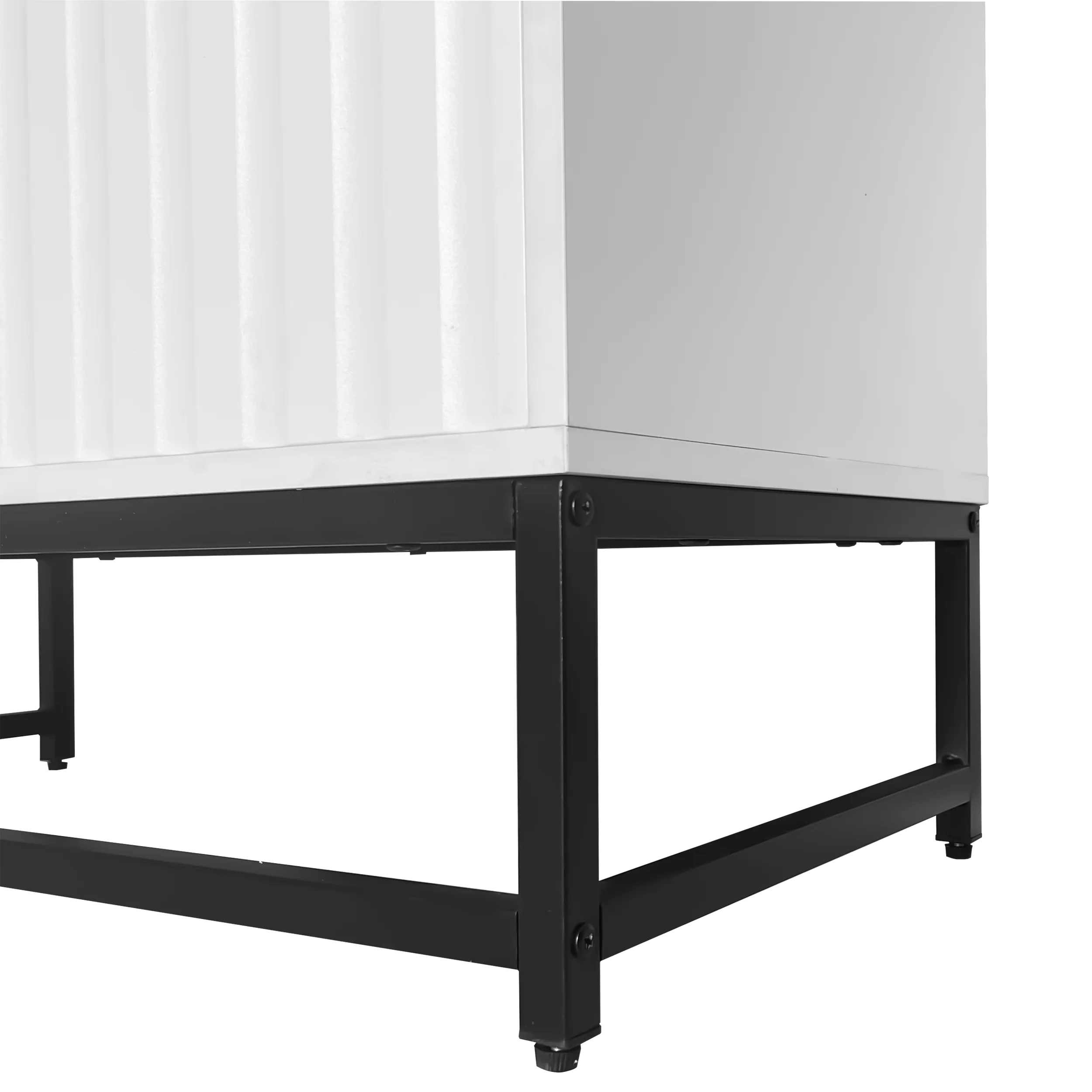Modern Sideboard Chest of Drawers with 2 Doors, Standing Storage Cabinet, Metal Handles and Frame Legs - Image 11
