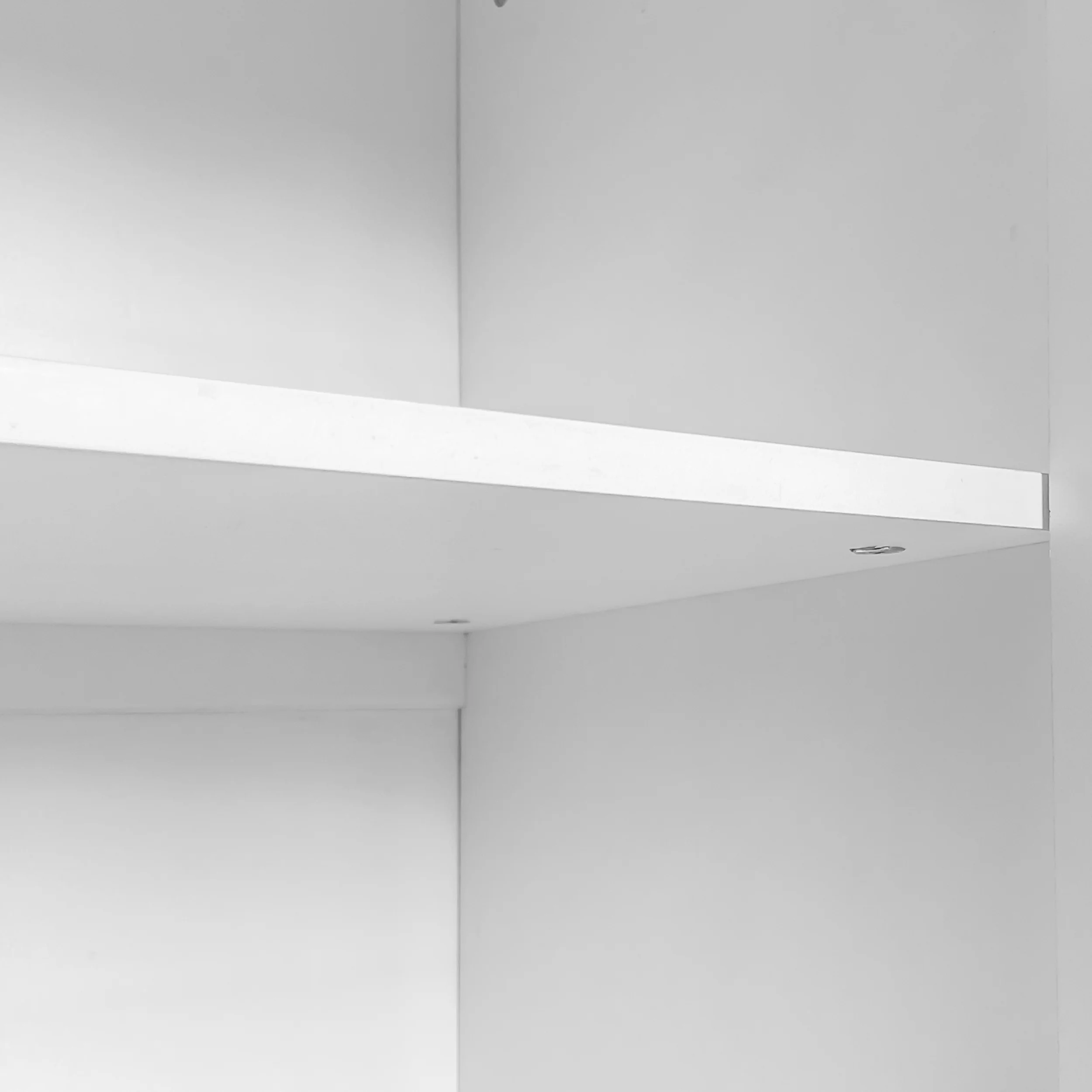 Modern sideboard chest of drawers with 2 doors, standing storage cabinet with metal handles and frame legs, vacuum forming - Image 10