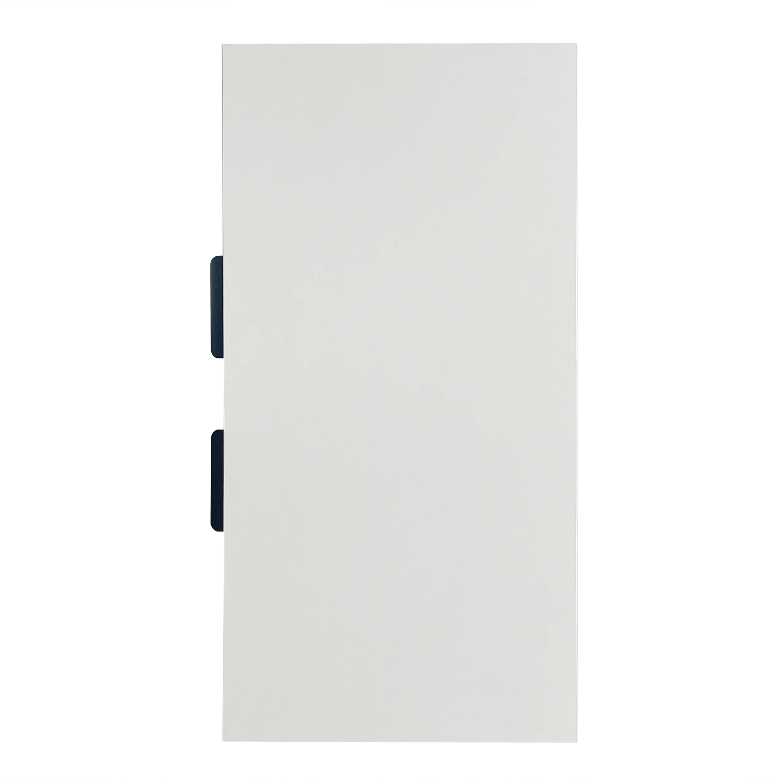 Modern sideboard chest of drawers with 2 doors, standing storage cabinet with metal handles and frame legs, vacuum forming - Image 12