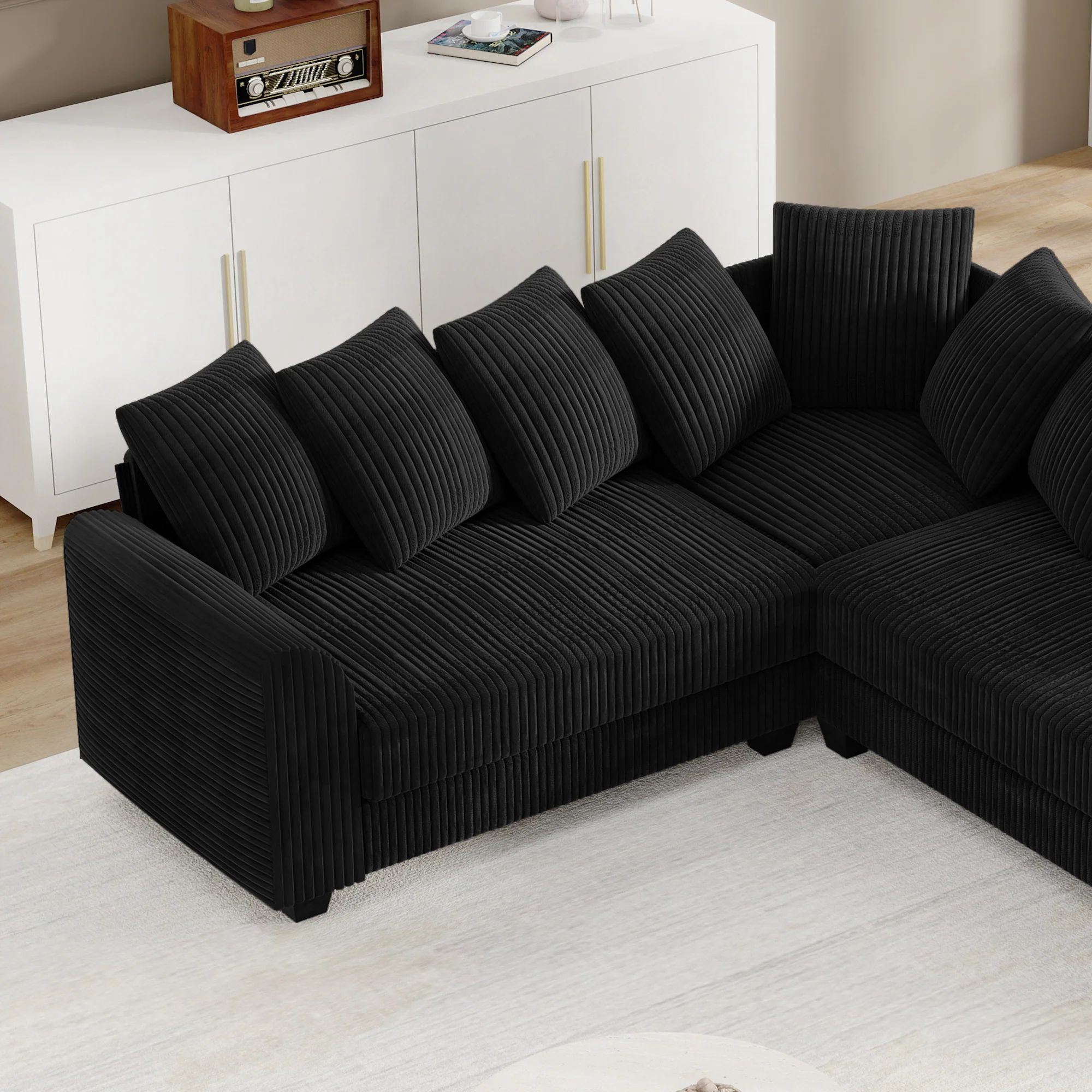 Modular Combination Sofa L-Shaped Corner Module Steering Cushions - Image 10