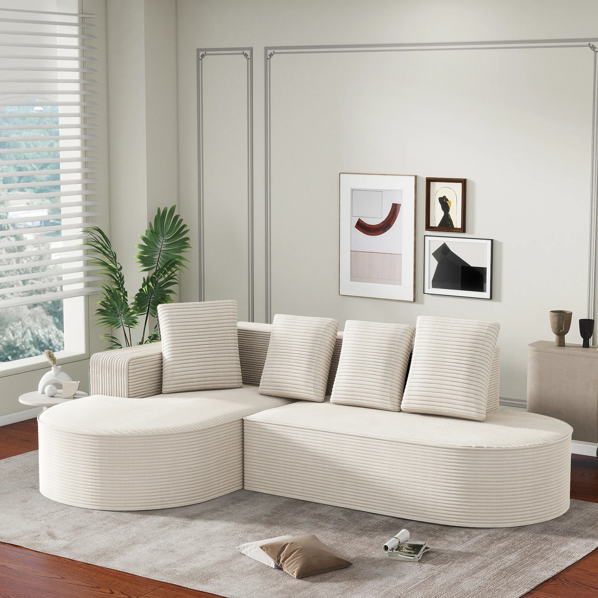 Modular Sofa L-Shaped Deep Seats - No Assembly Required - Image 10