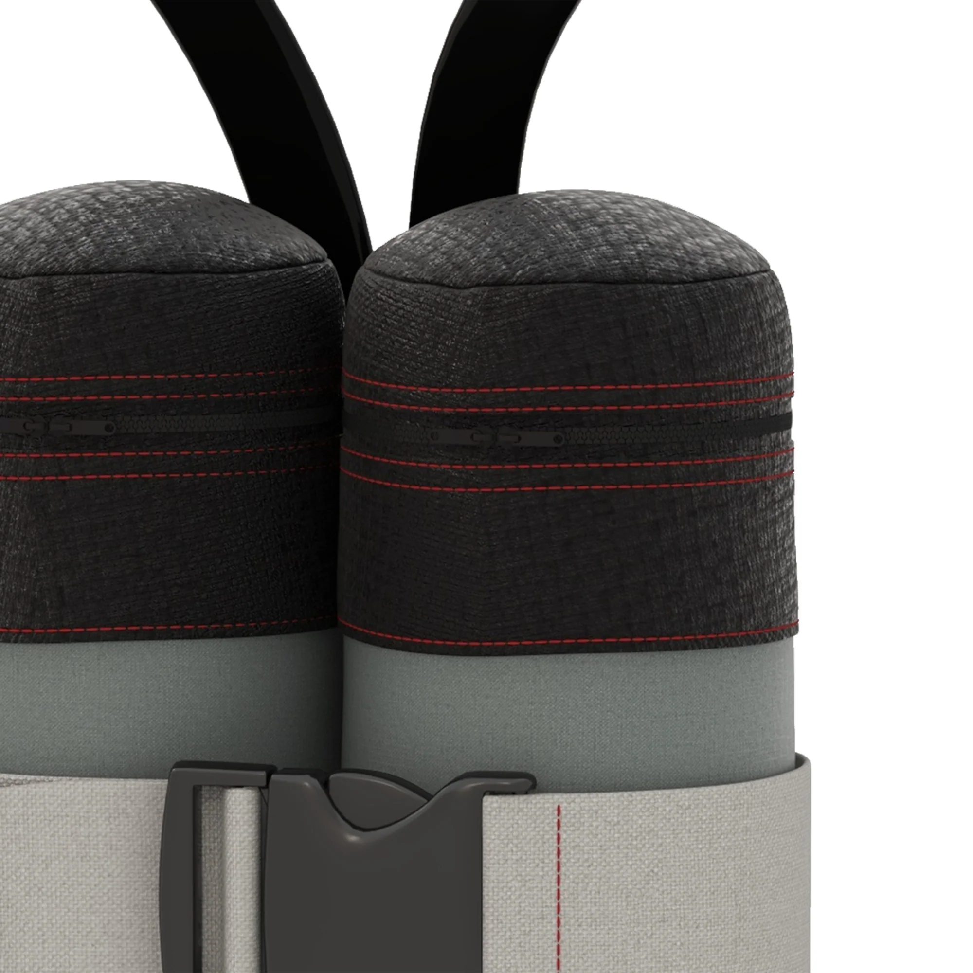 Pavilion Sandbags Set of 4 Robust Weights for Pop-Up, Grey Black Oxford Fabric - Image 8