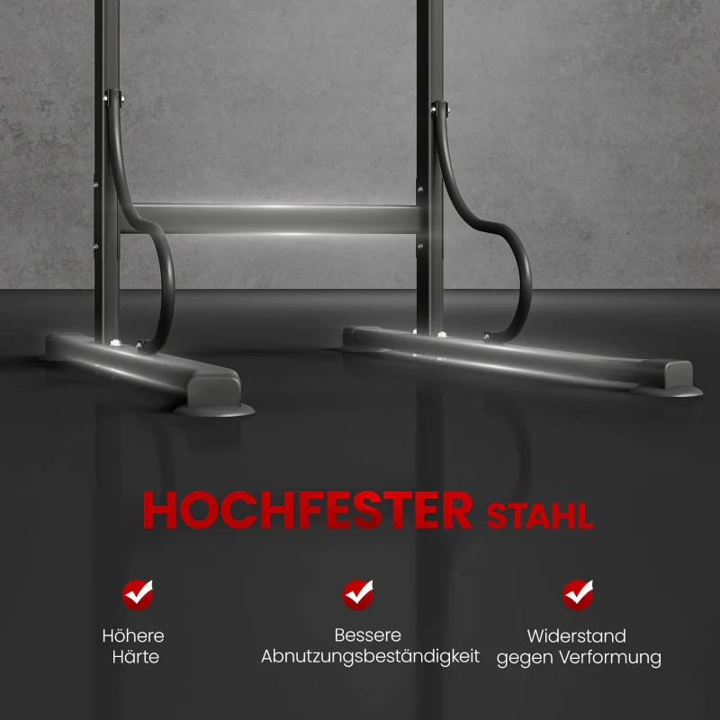 Power Tower Dip Station Height-Adjustable Pull-up Bar Suction Cups - Image 4